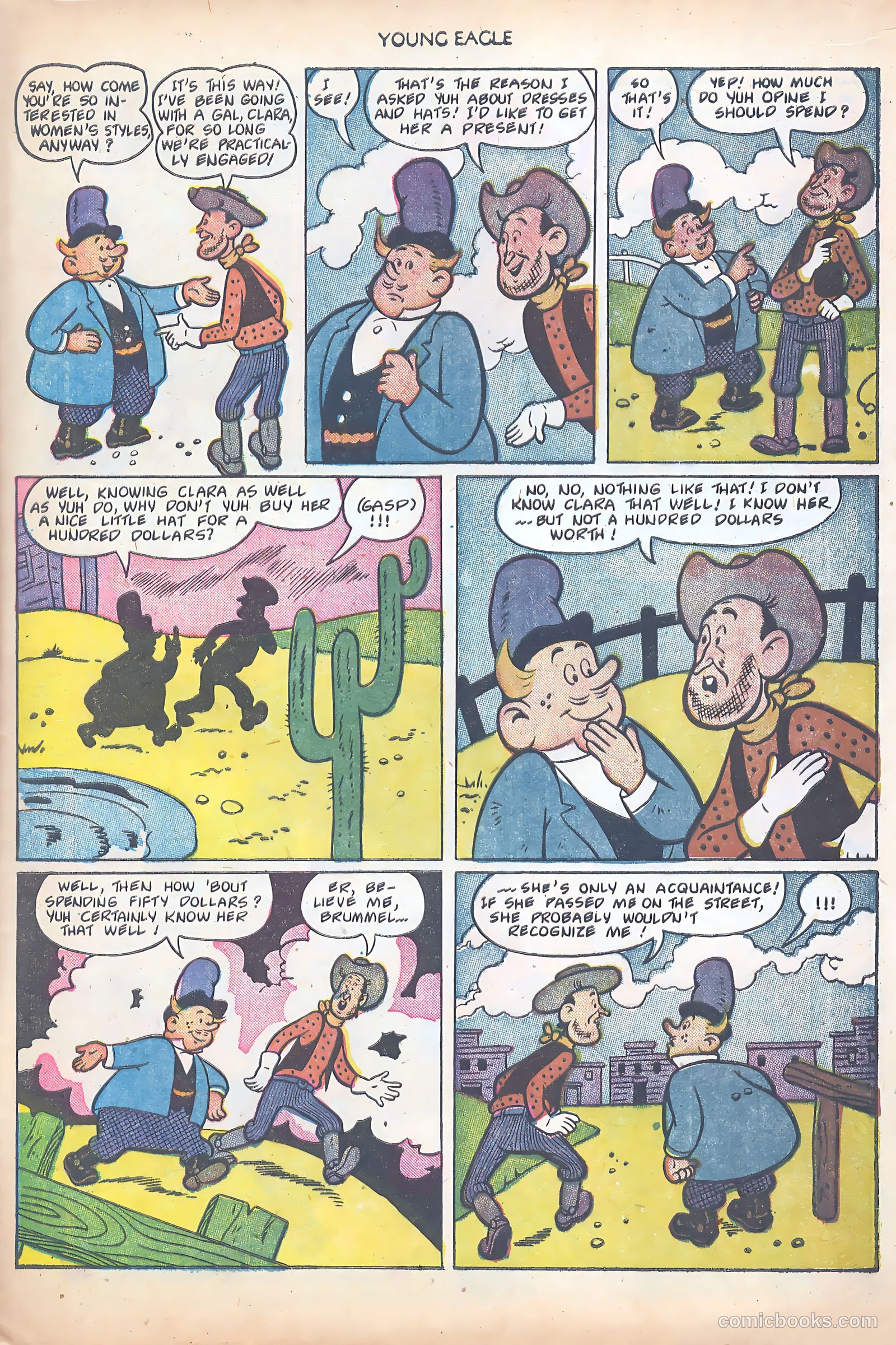 Young Eagle #8 (1952) — page 25 of 37