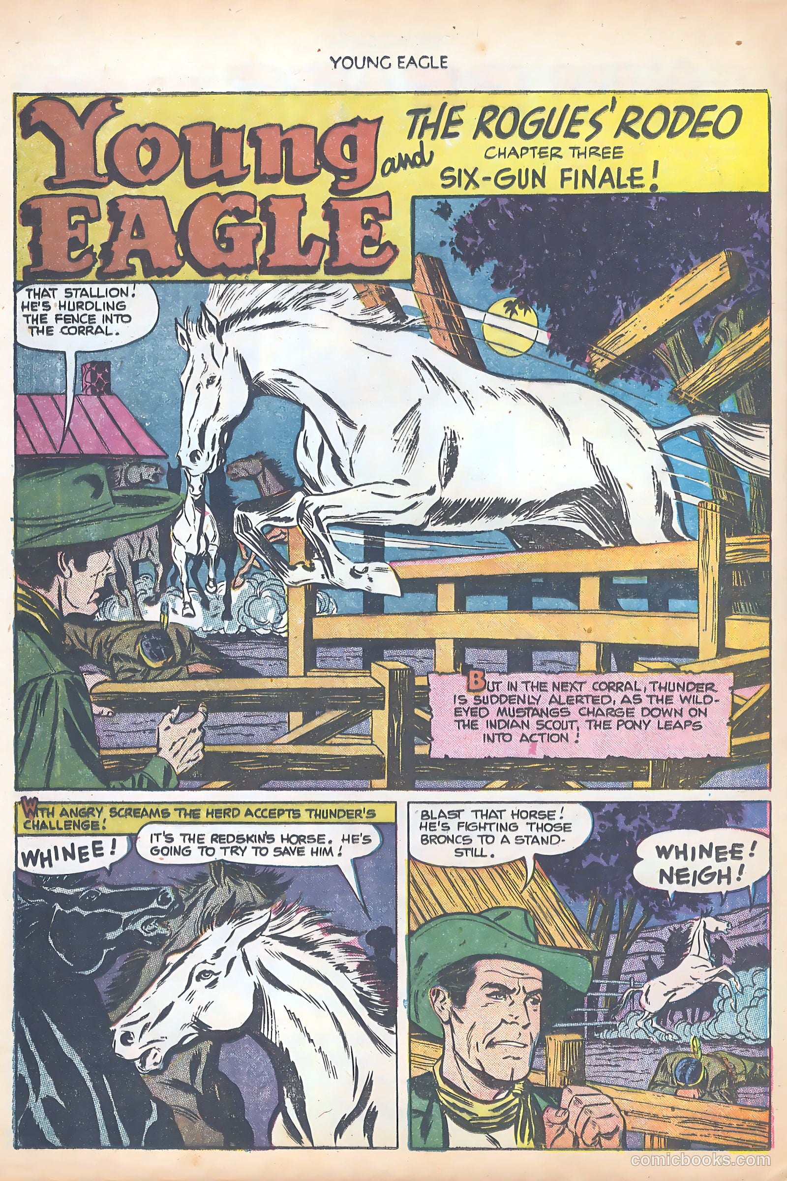 Young Eagle #8 (1952) — page 28 of 37