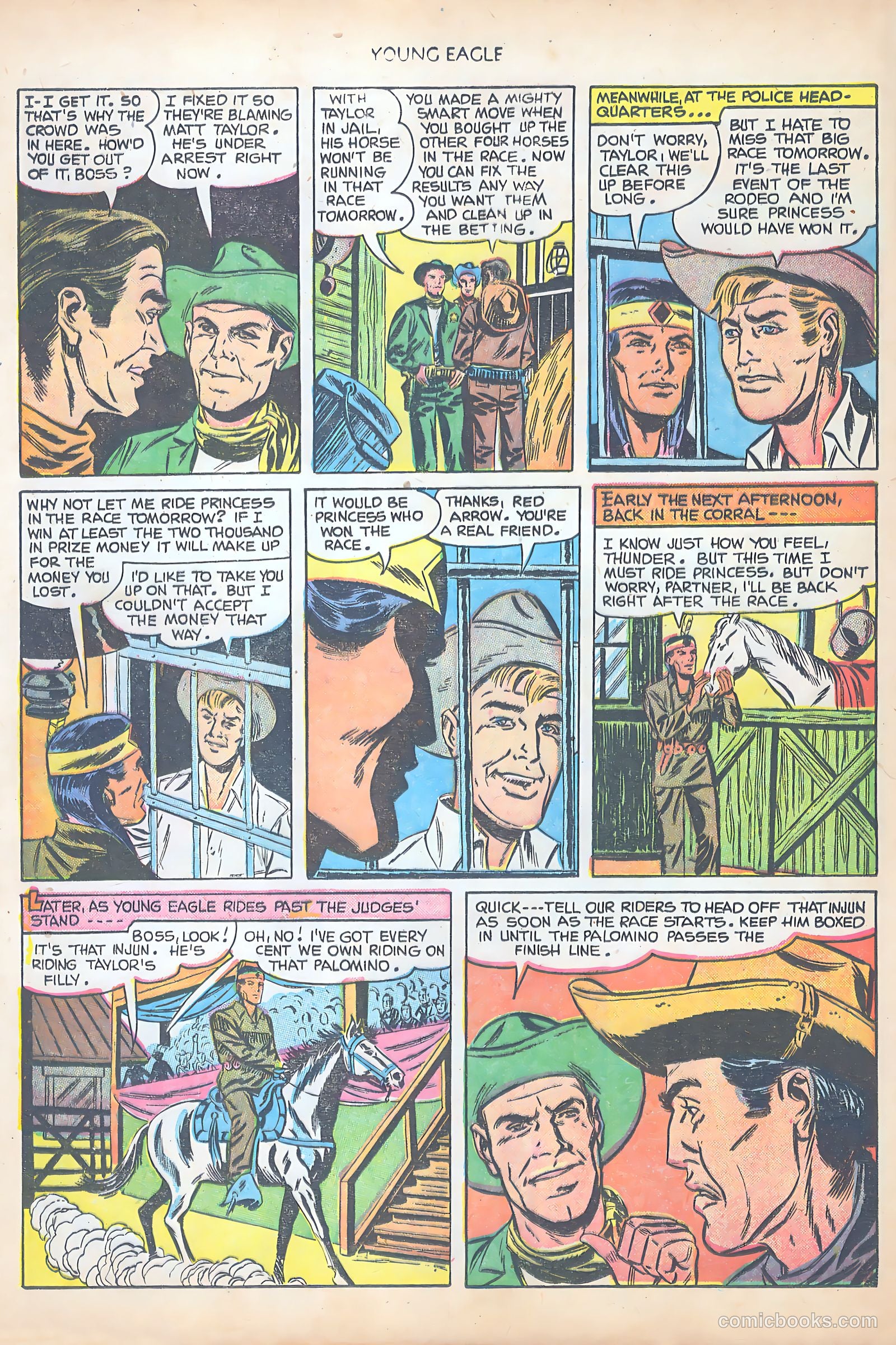 Young Eagle #8 (1952) — page 30 of 37