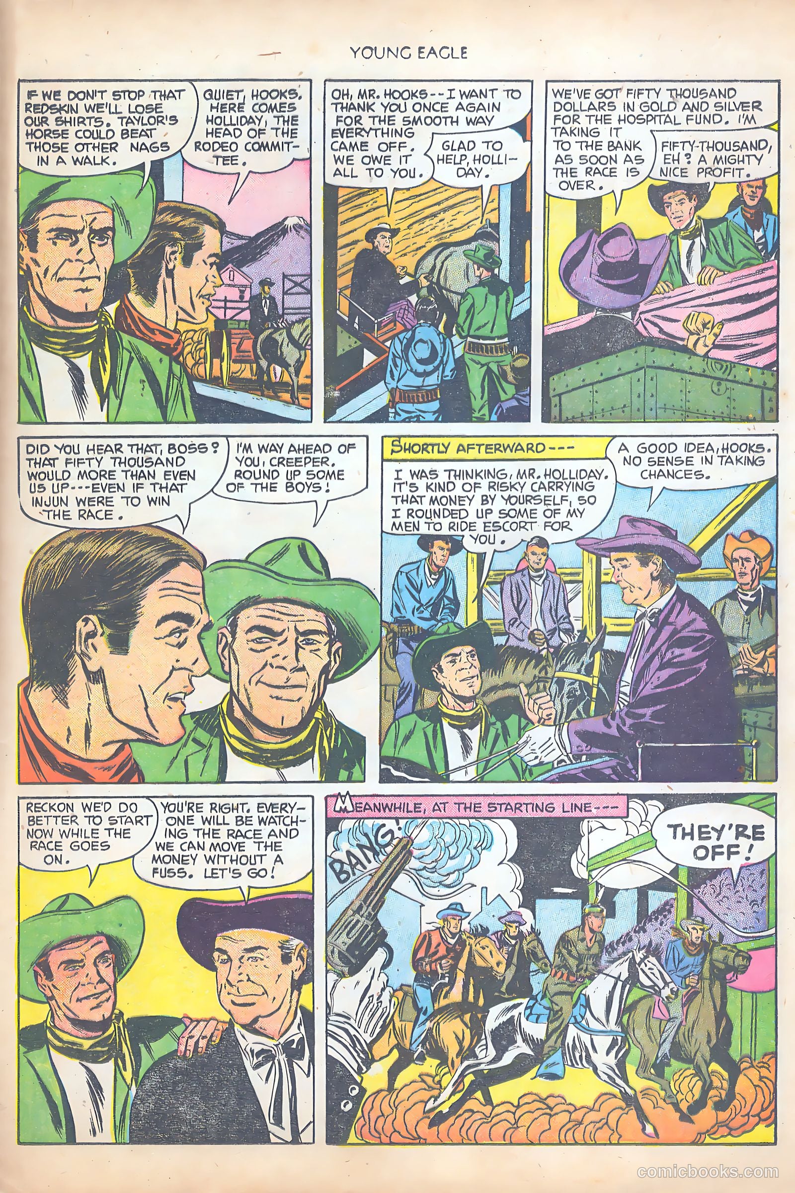 Young Eagle #8 (1952) — page 31 of 37