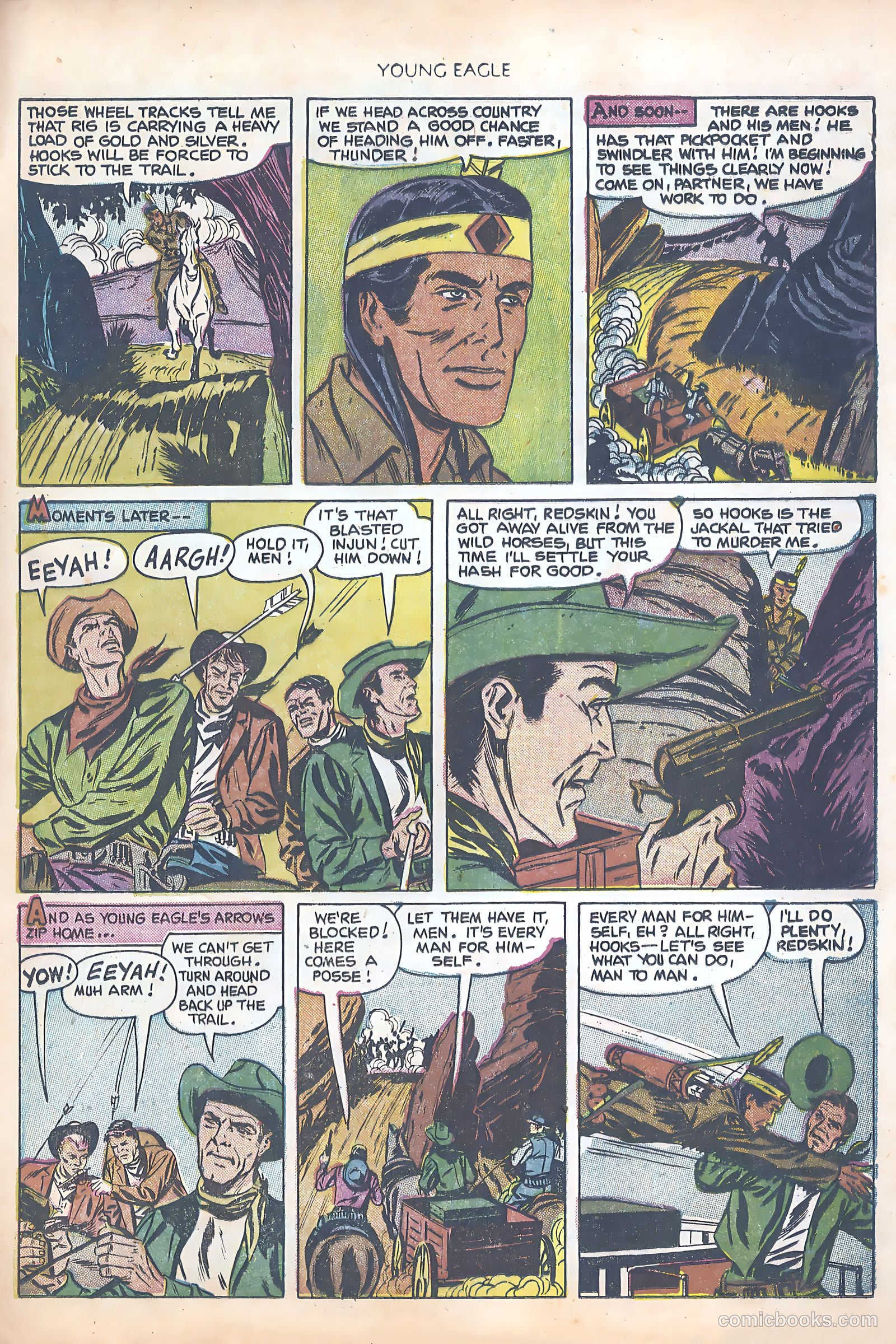 Young Eagle #8 (1952) — page 33 of 37