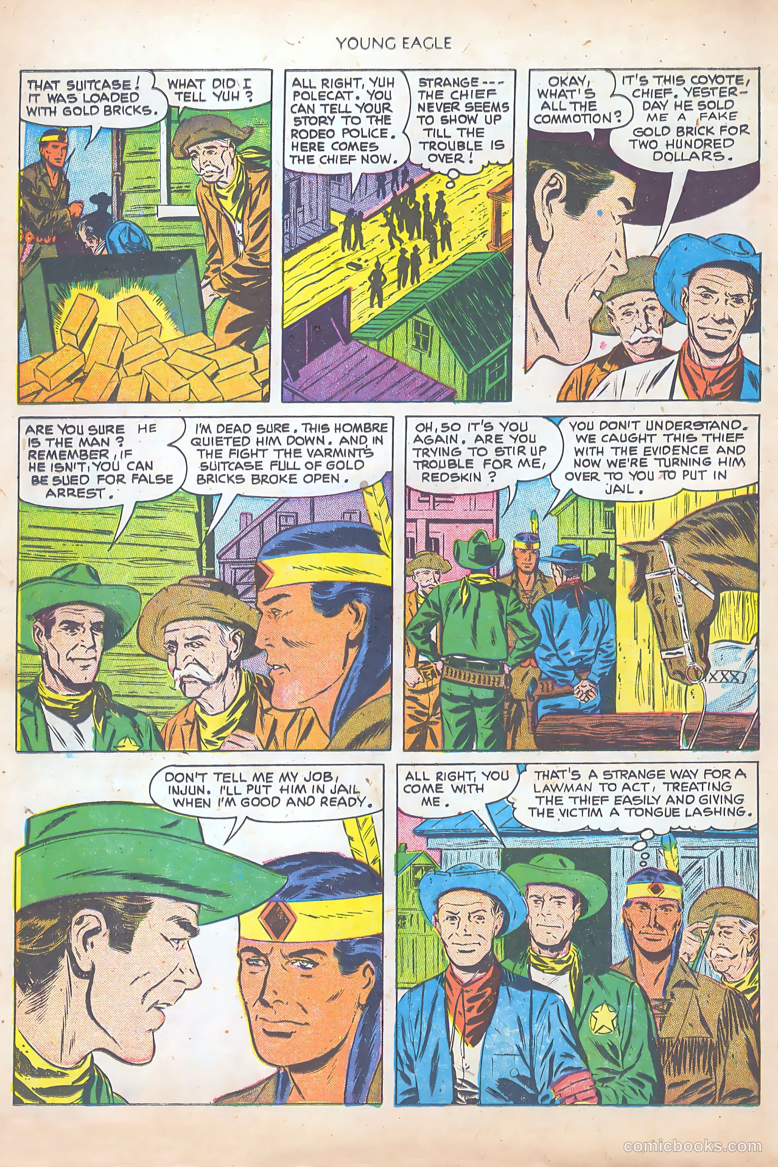 Young Eagle #8 (1952) — page 8 of 36