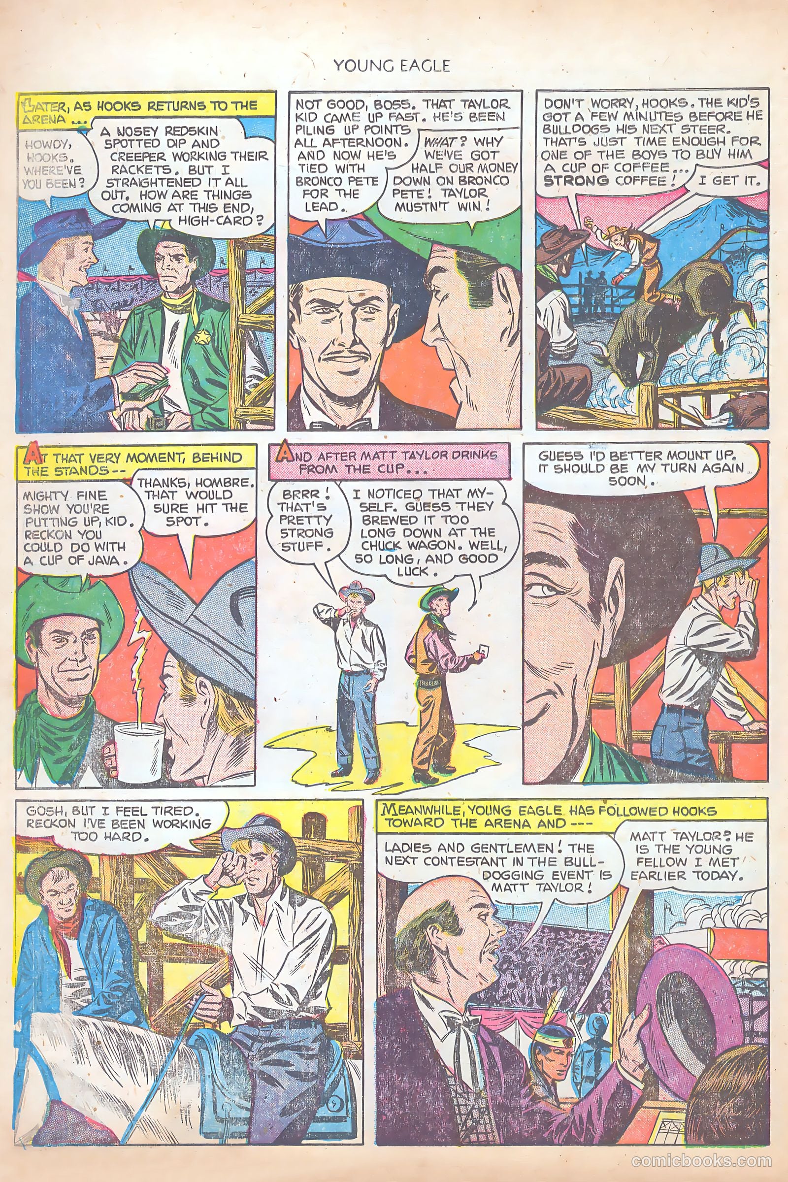 Young Eagle #8 (1952) — page 10 of 36