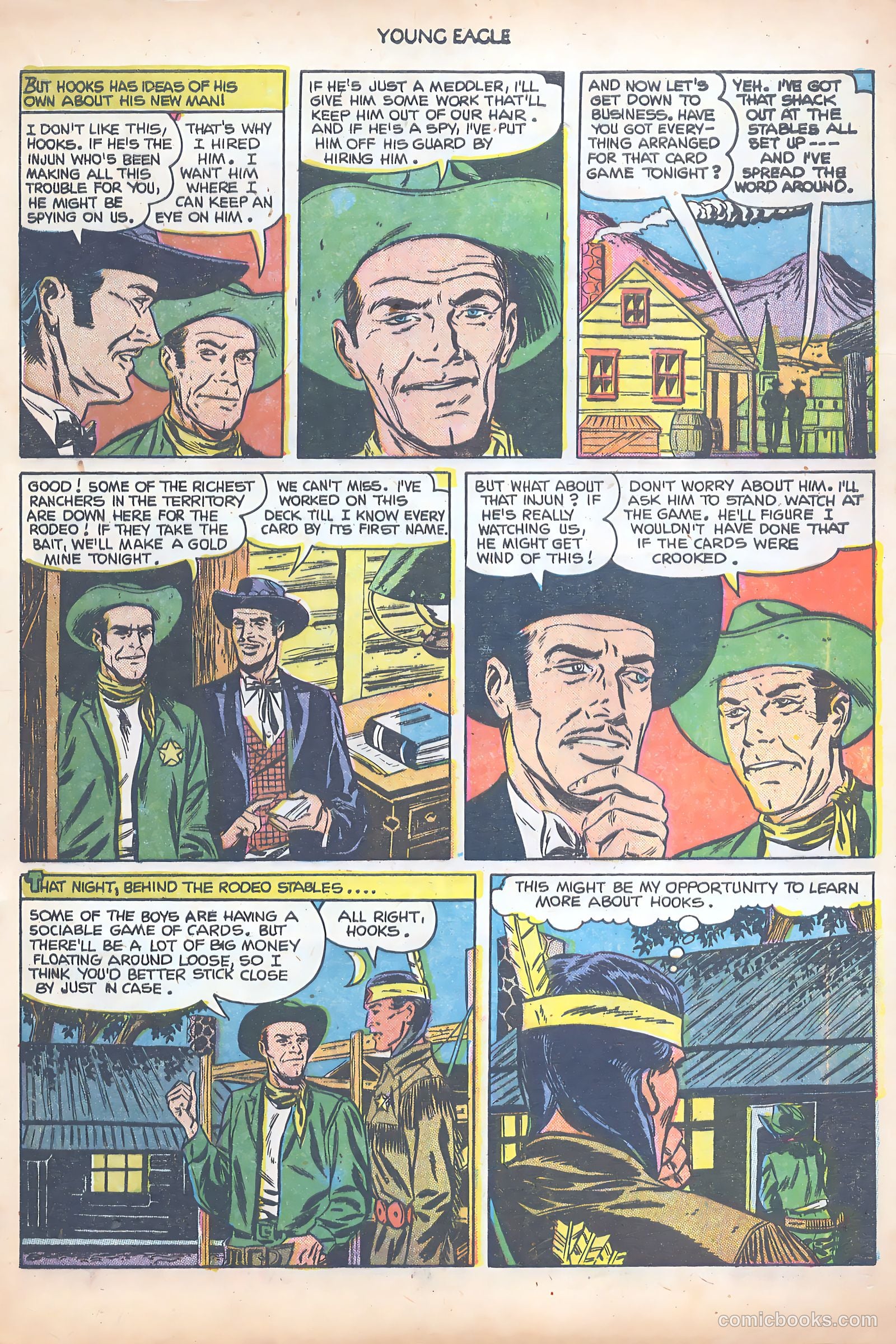 Young Eagle #8 (1952) — page 17 of 36