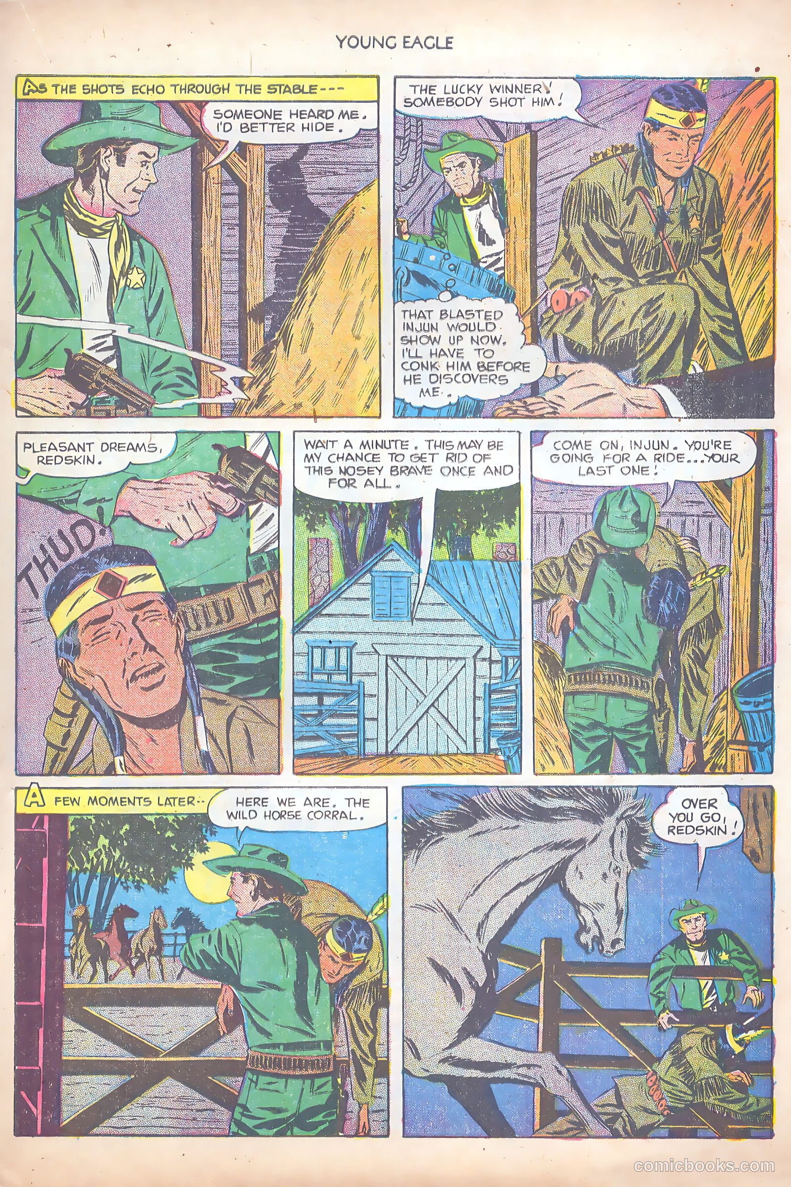 Young Eagle #8 (1952) — page 21 of 36
