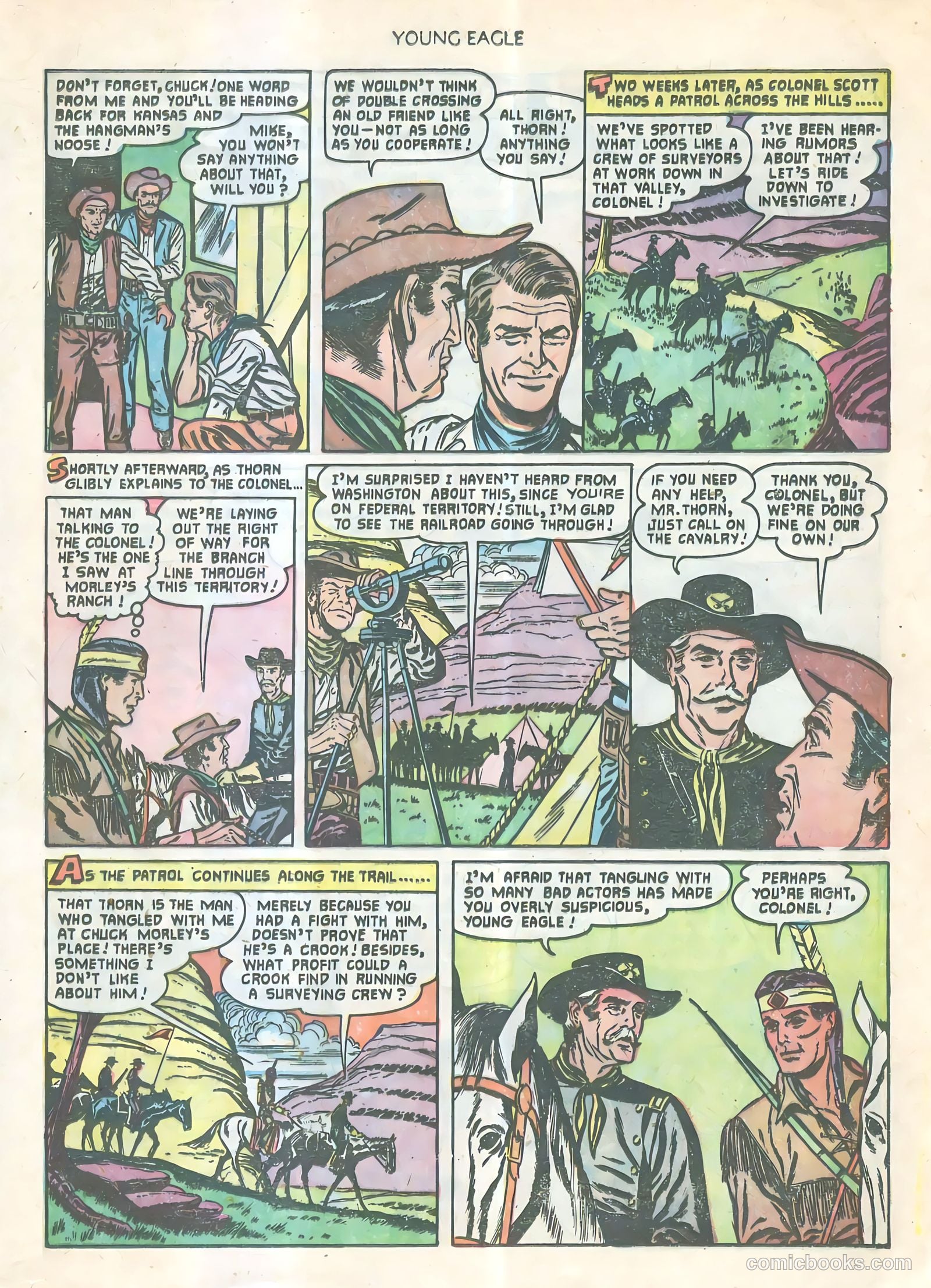 Young Eagle #9 (1943) — page 8 of 37