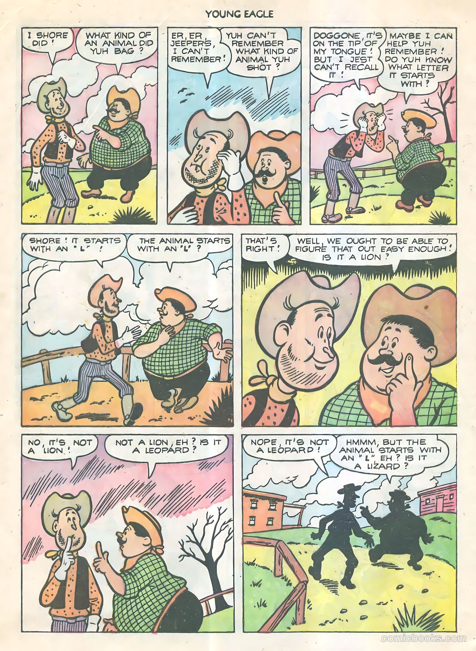 Young Eagle #9 (1943) — page 21 of 37