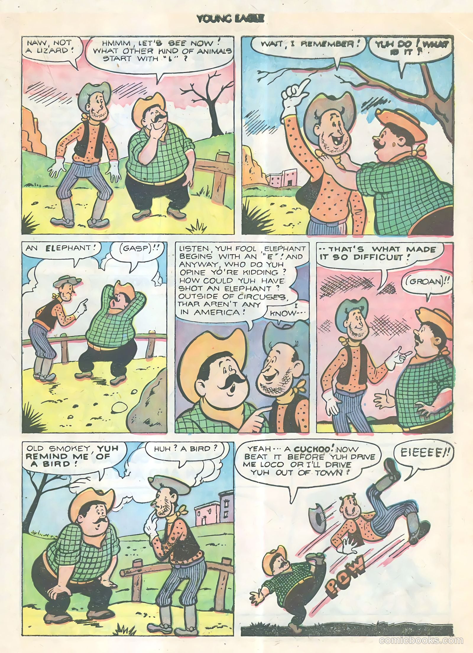 Young Eagle #9 (1943) — page 22 of 37