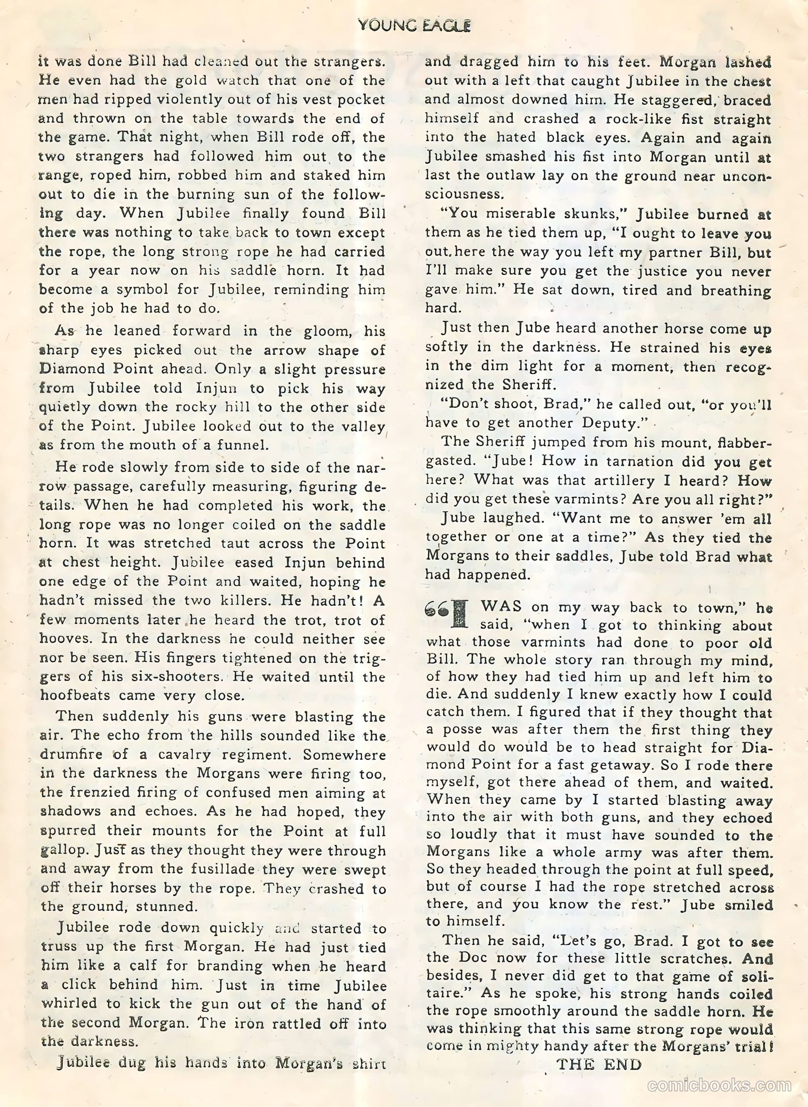Young Eagle #9 (1943) — page 25 of 37