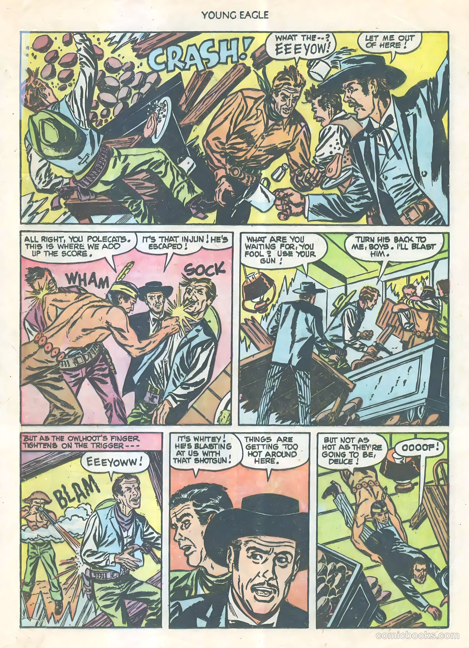 Young Eagle #9 (1943) — page 34 of 37