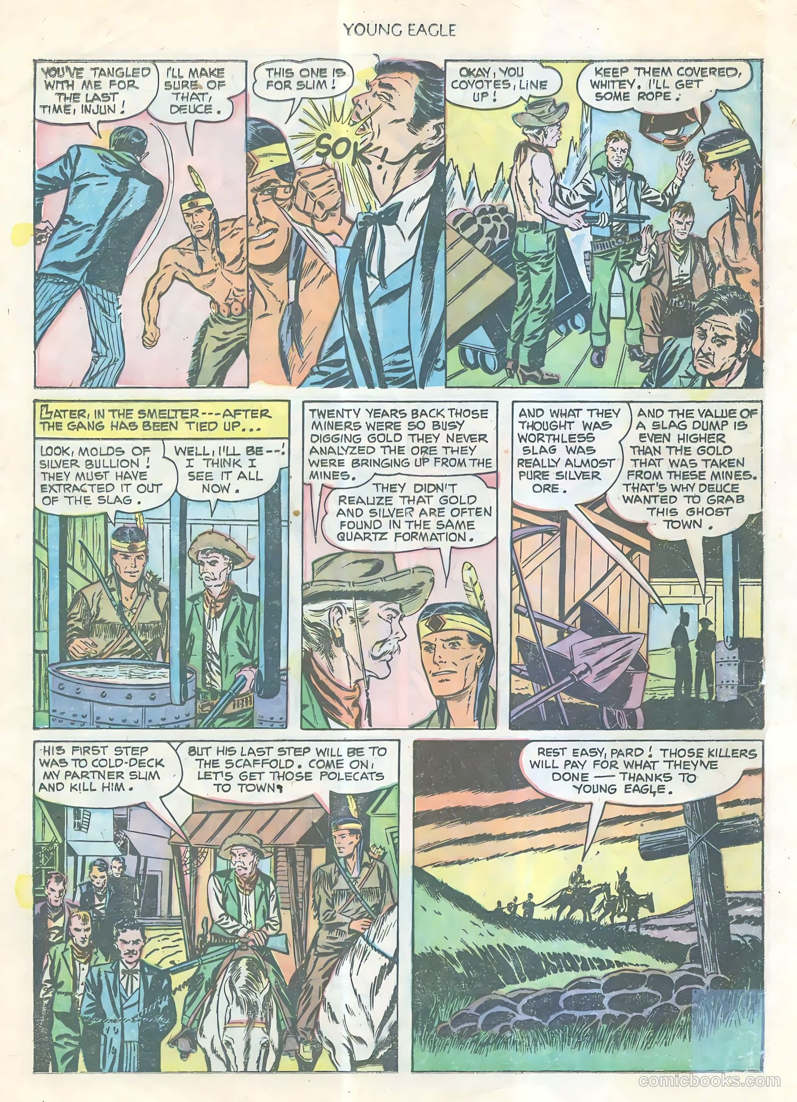 Young Eagle #9 (1943) — page 35 of 37