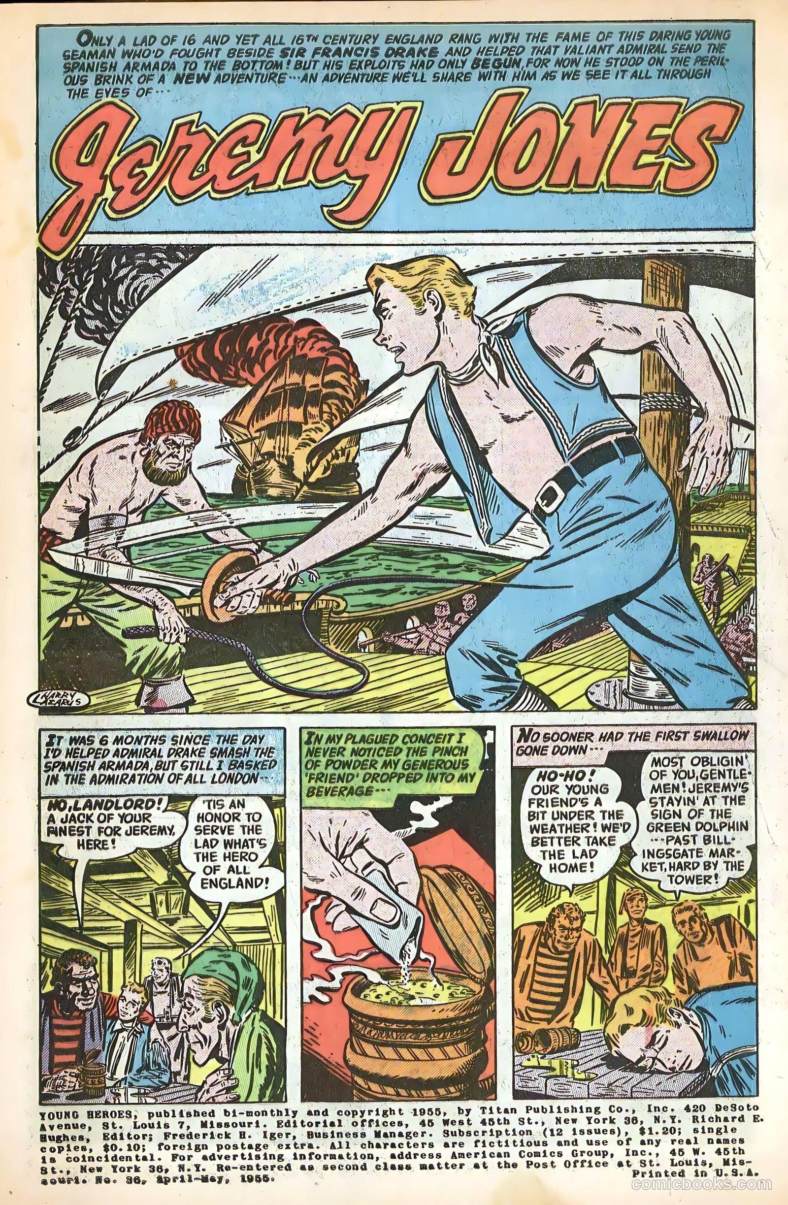 Young Heroes #36 (1955) — page 3 of 36