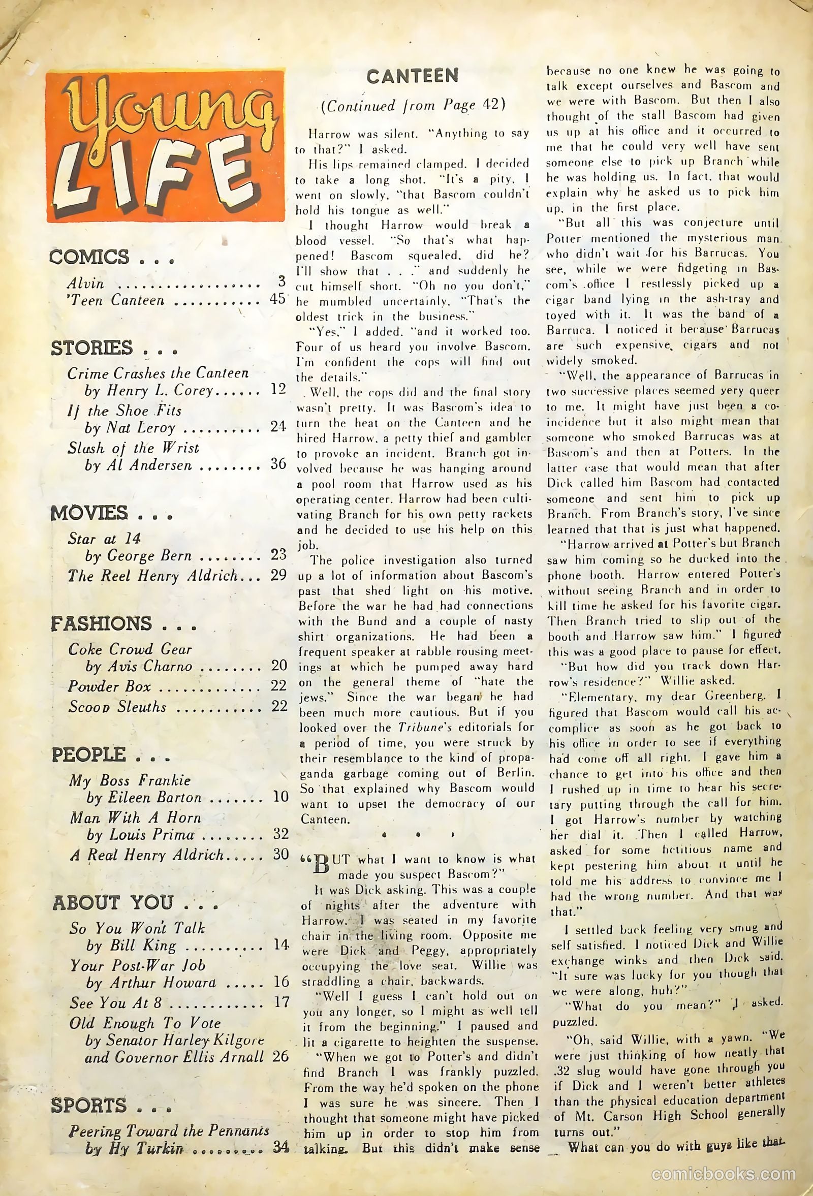 Young Life #1 (1945) — page 52 of 54
