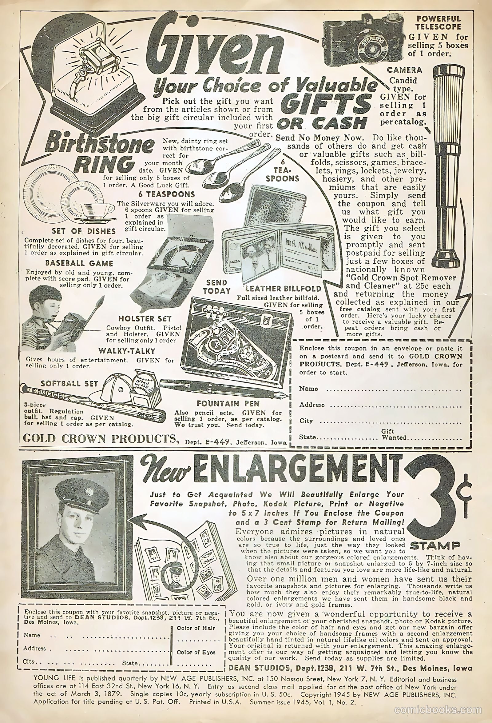 Young Life #2 (1945) — page 2 of 49