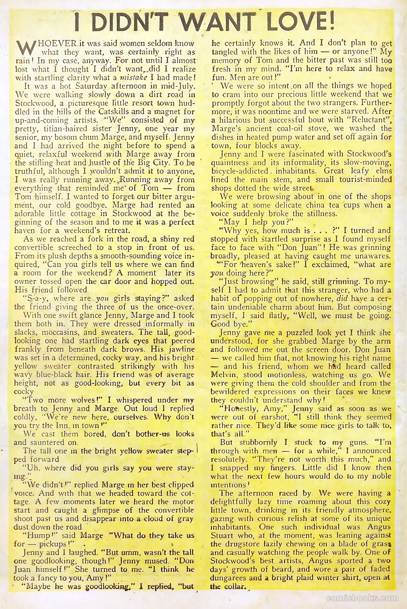 Young Love #3 (1949) — page 35 of 62