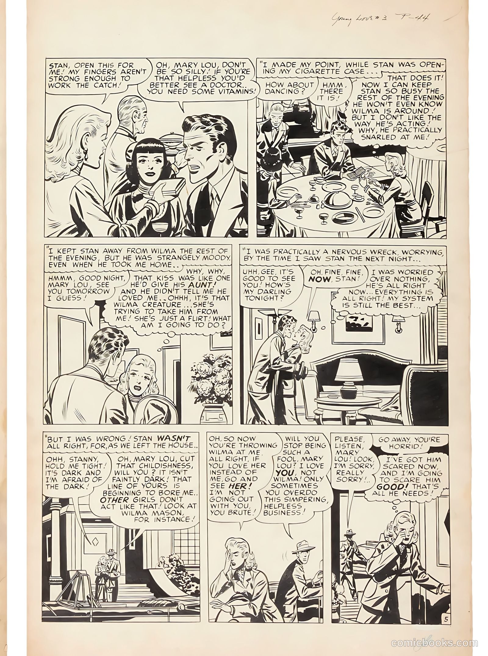 Young Love #3 (1949) — page 56 of 62