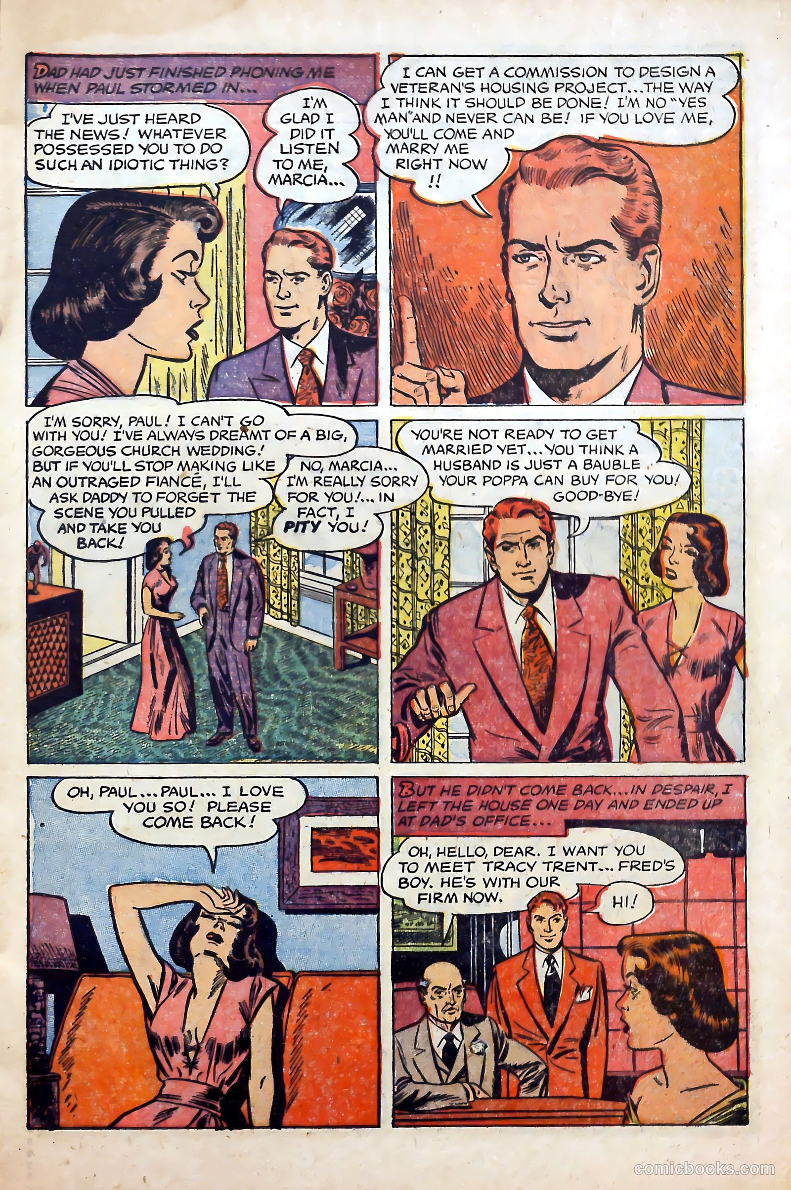 Young Lover Romances #4 (1952) — page 7 of 36