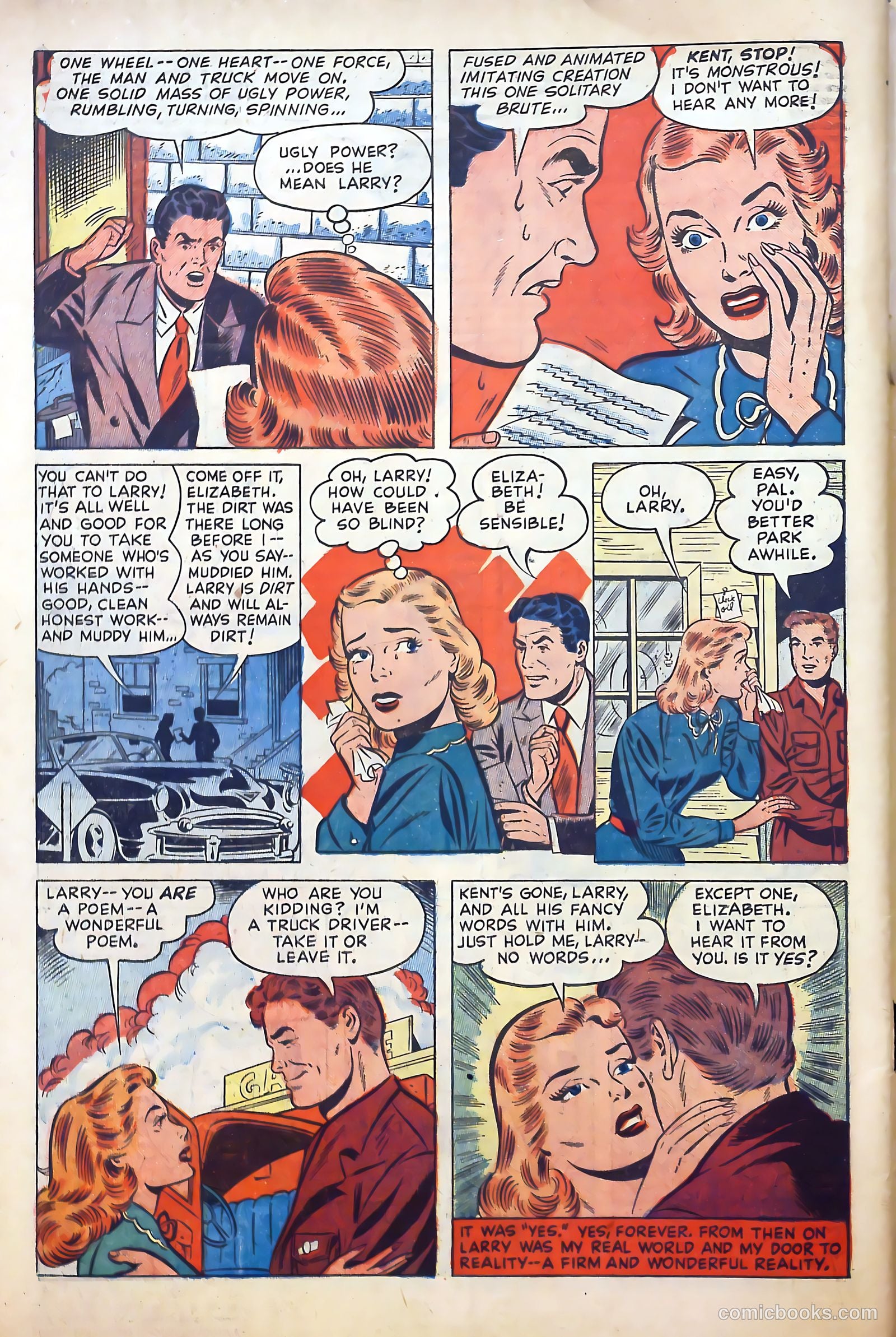Young Lover Romances #4 (1952) — page 34 of 36