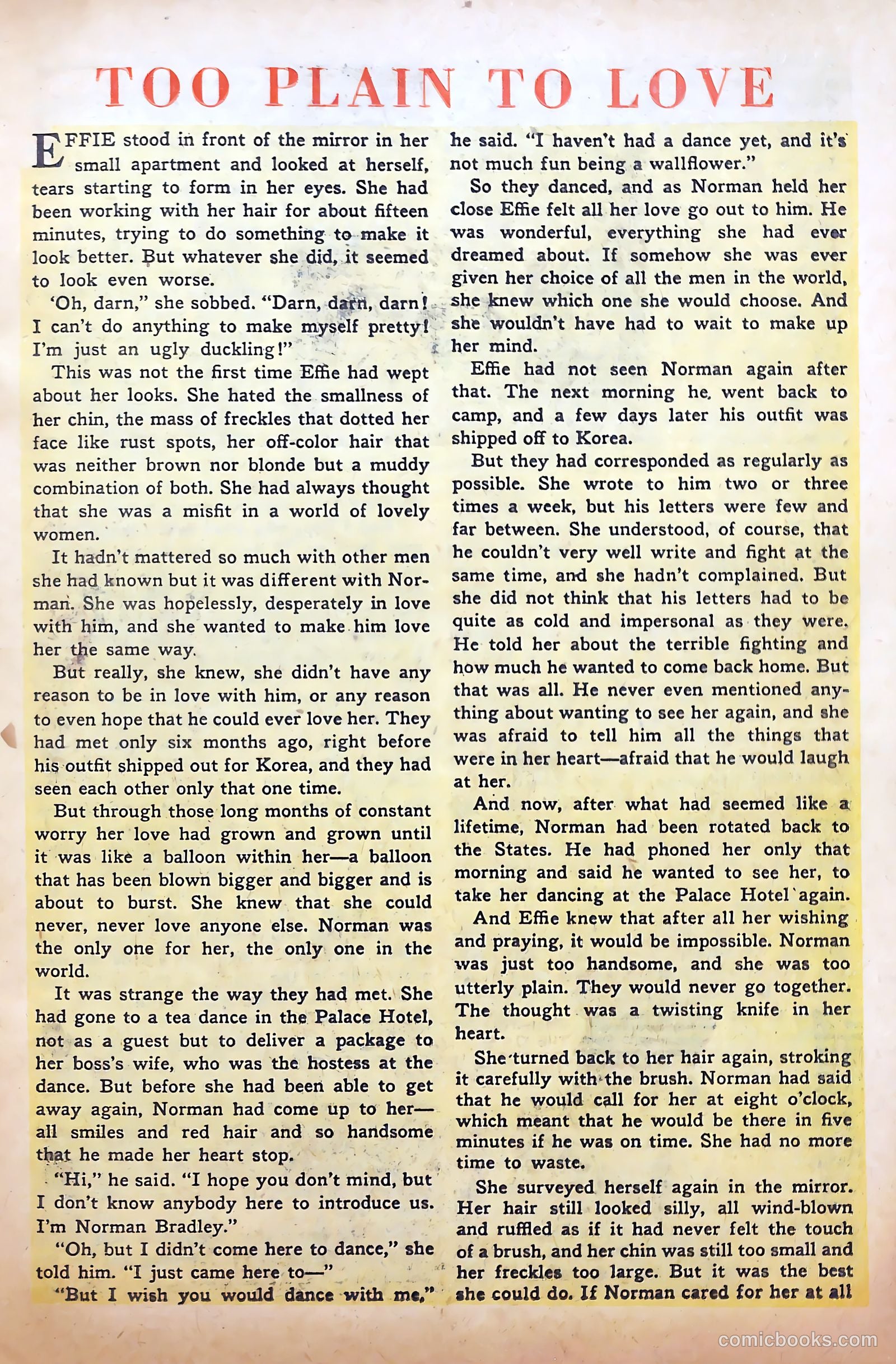 Young Lover Romances #5 (1952) — page 15 of 36