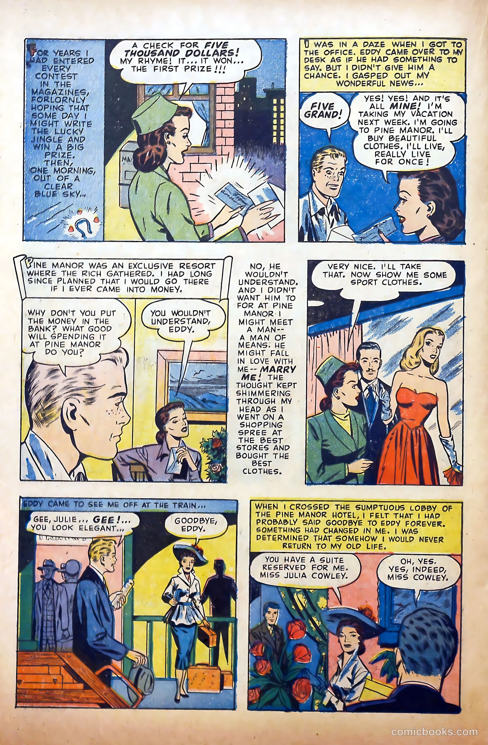 Young Lover Romances #5 (1952) — page 20 of 36