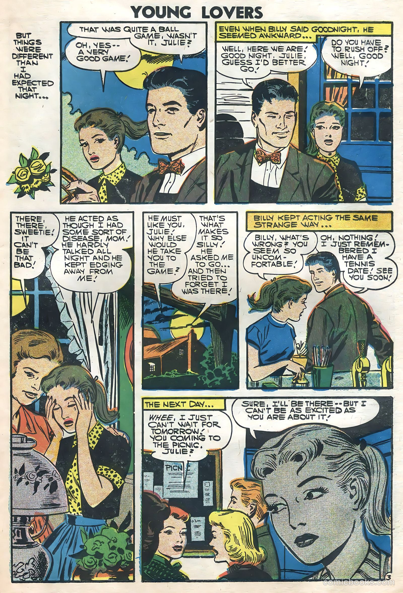 Young Lovers #18 (1957) — page 23 of 36