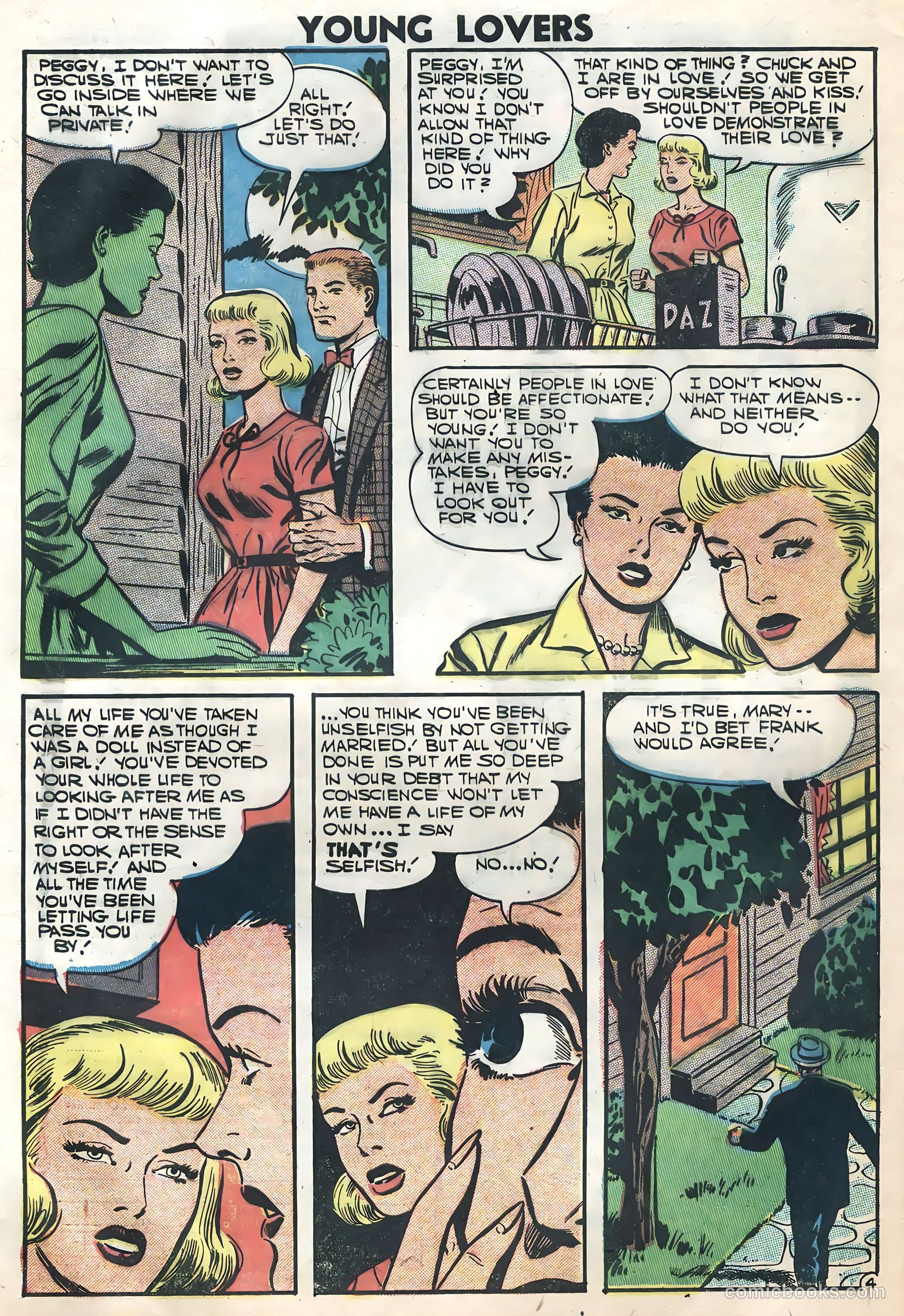 Young Lovers #18 (1957) — page 32 of 36