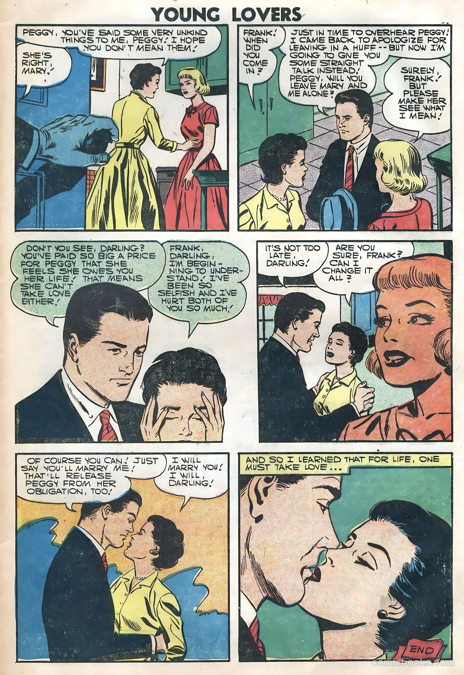 Young Lovers #18 (1957) — page 33 of 36