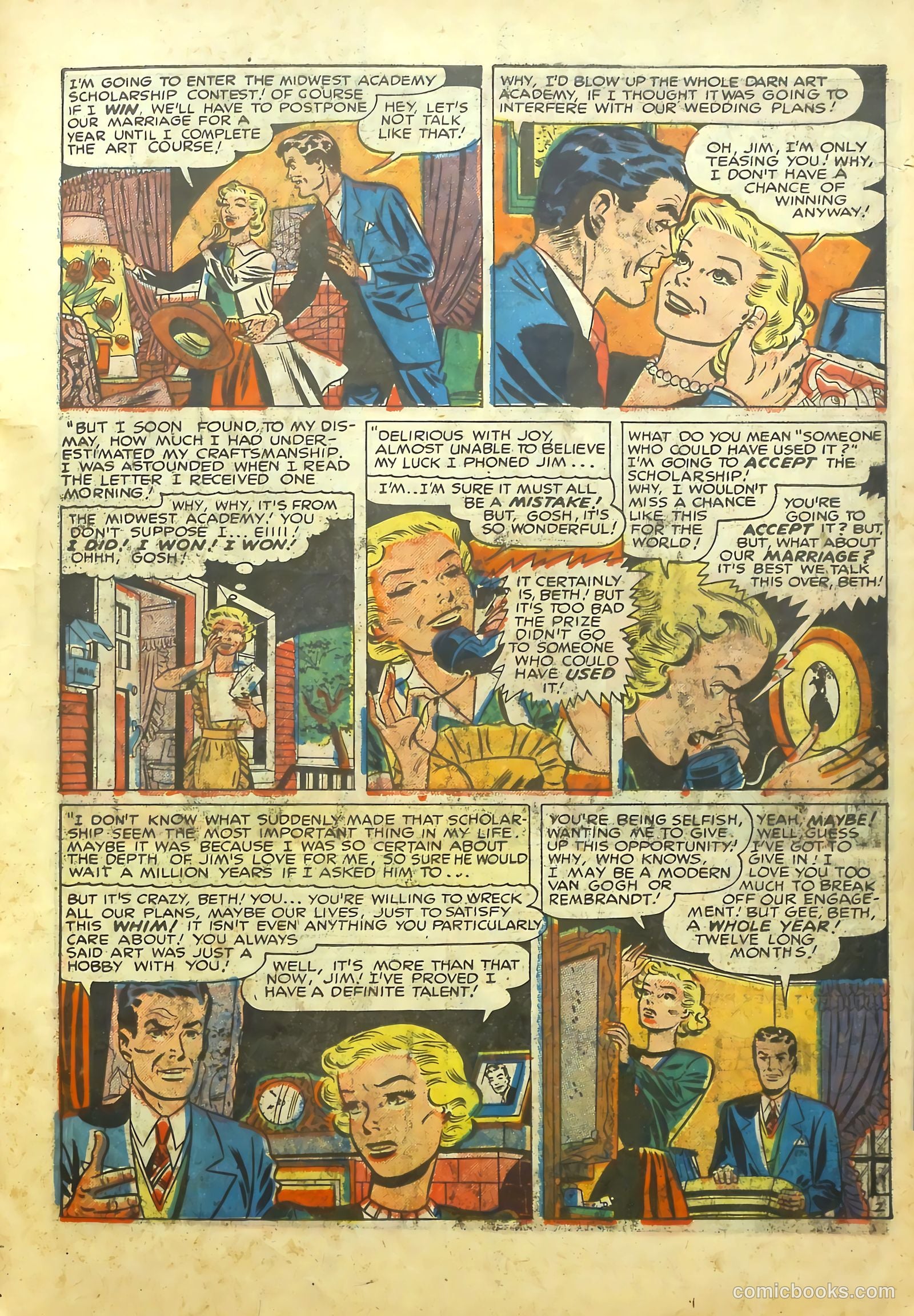 Young Romance #12 (1949) — page 23 of 52