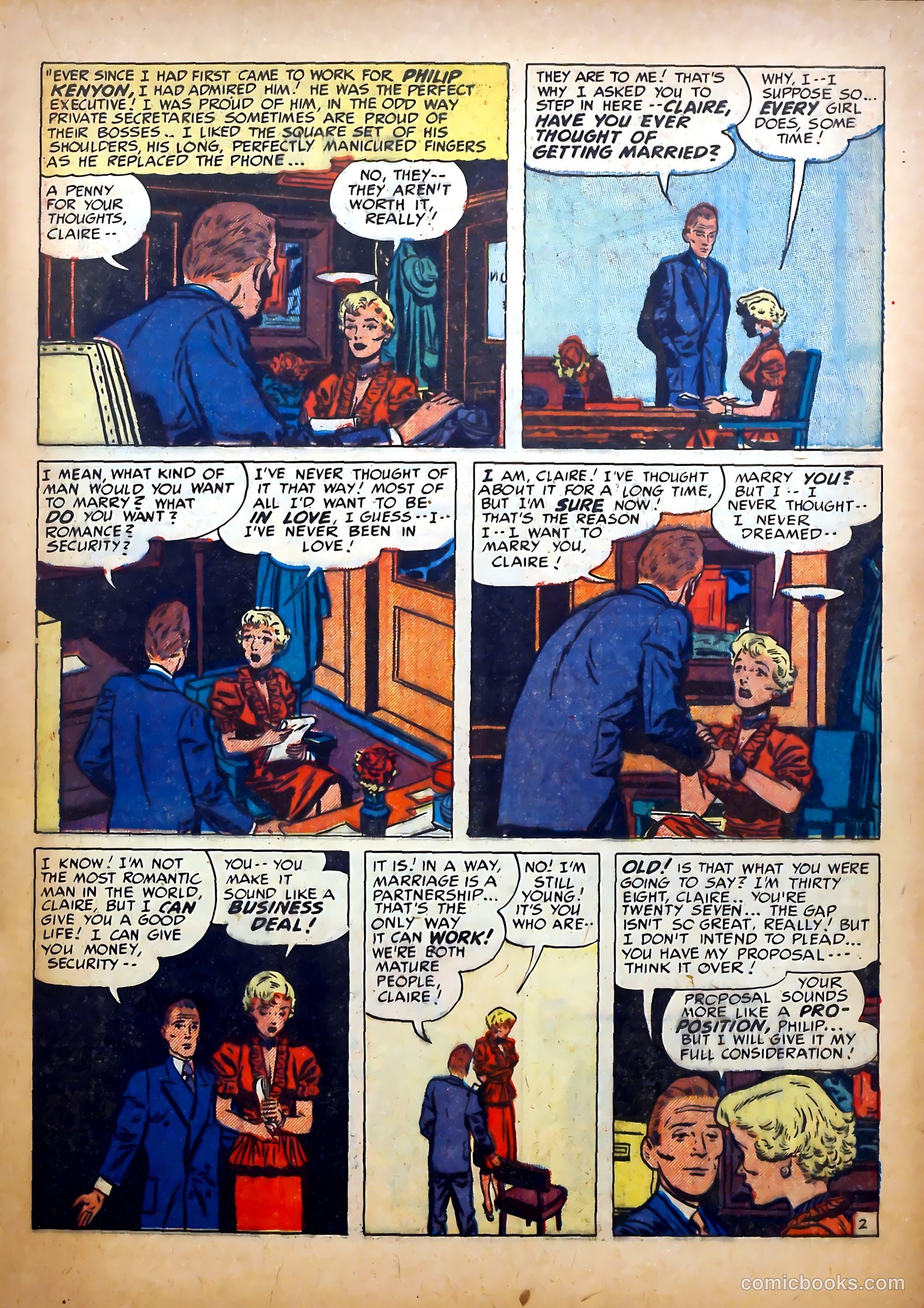 Young Romance #20 (1950) — page 19 of 52