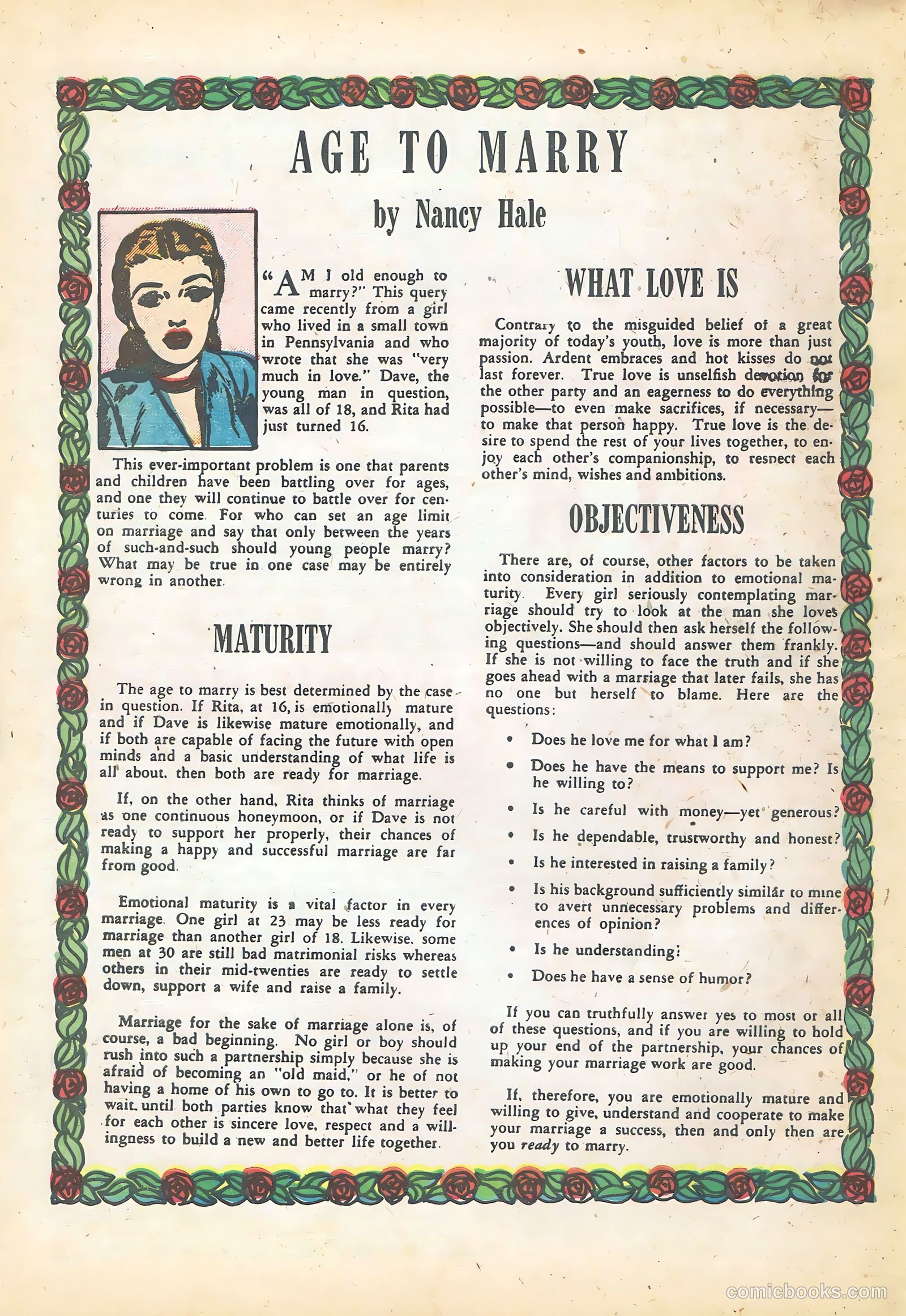 Young Romance #21 (1950) — page 38 of 52