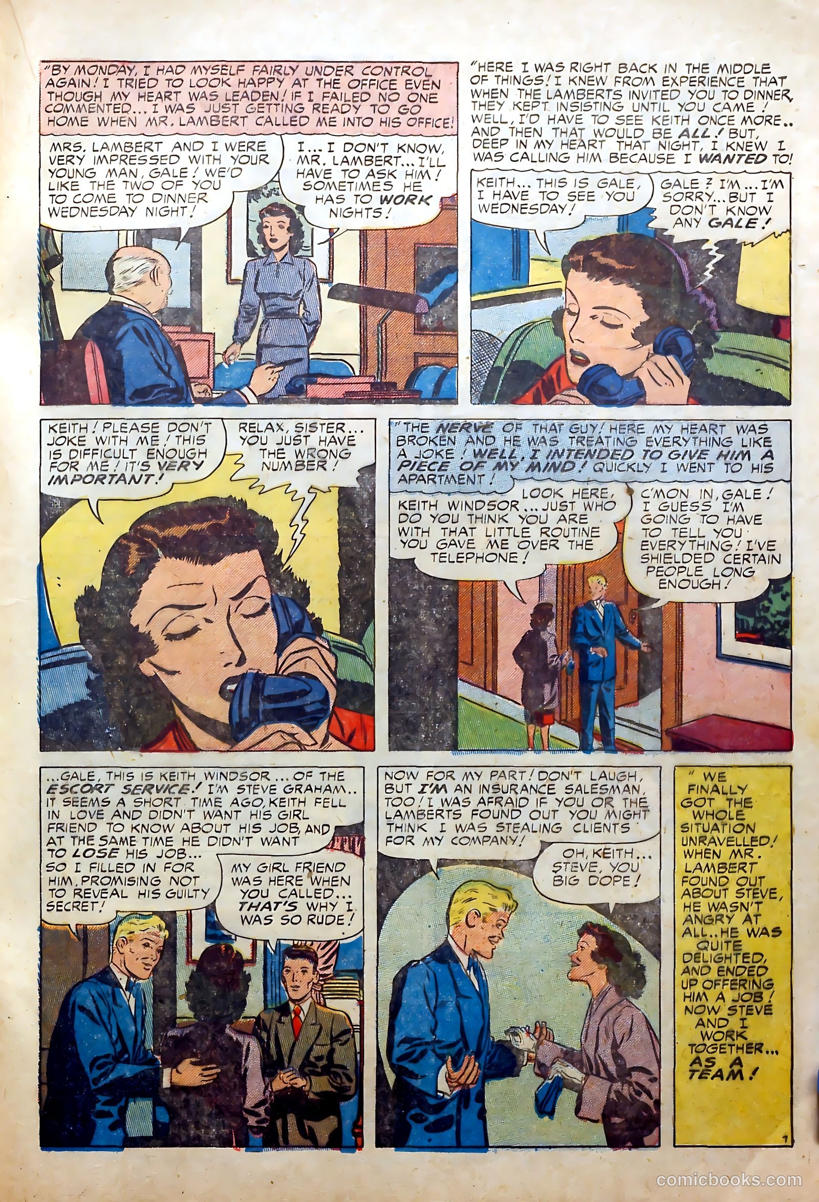 Young Romance #25 (1949) — page 23 of 52