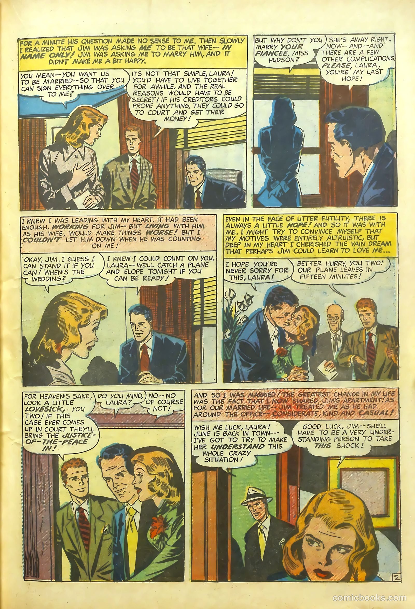 Young Romance #26 (1950) — page 32 of 53