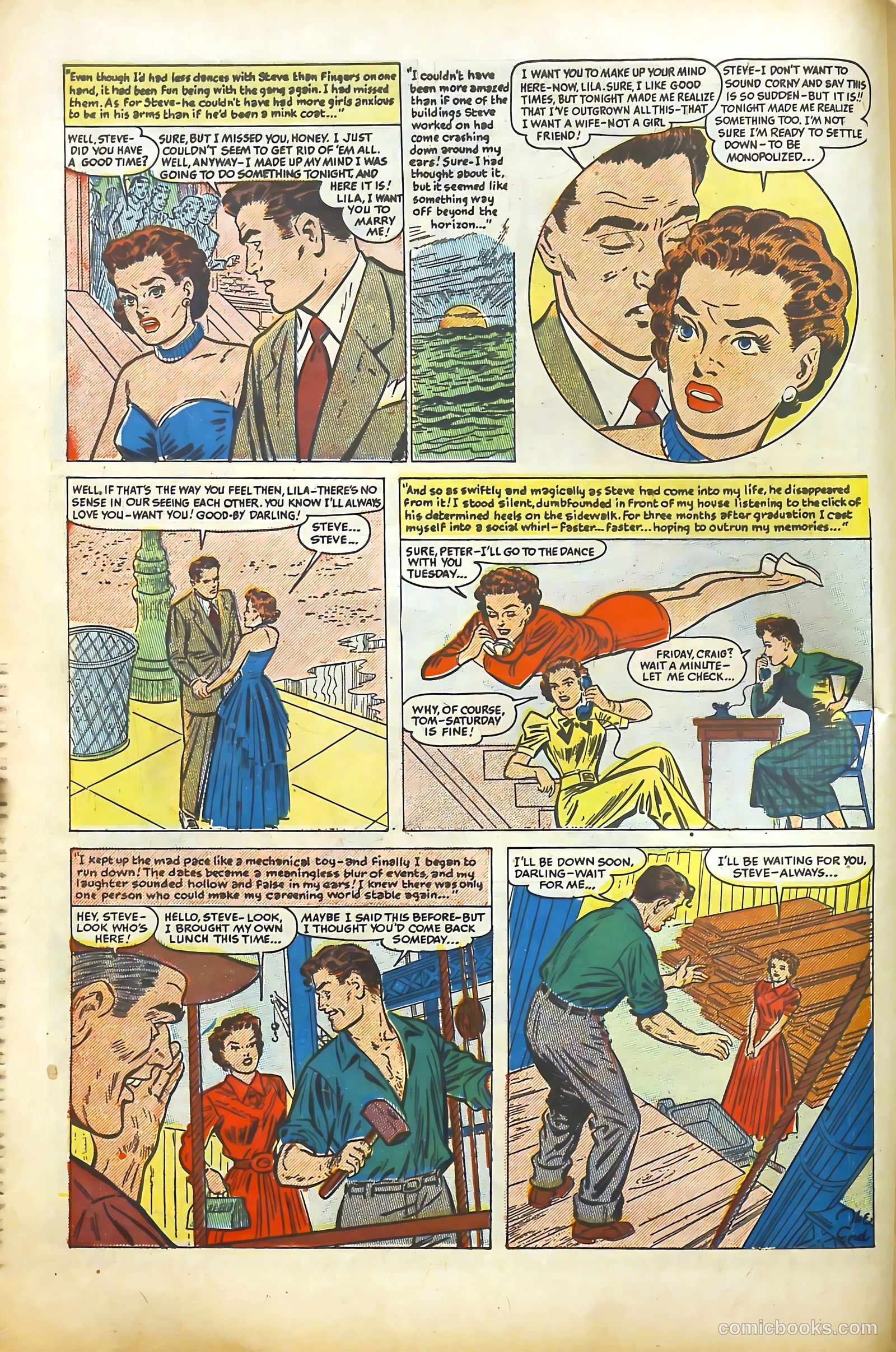 Young Romance #27 (1948) — page 21 of 53