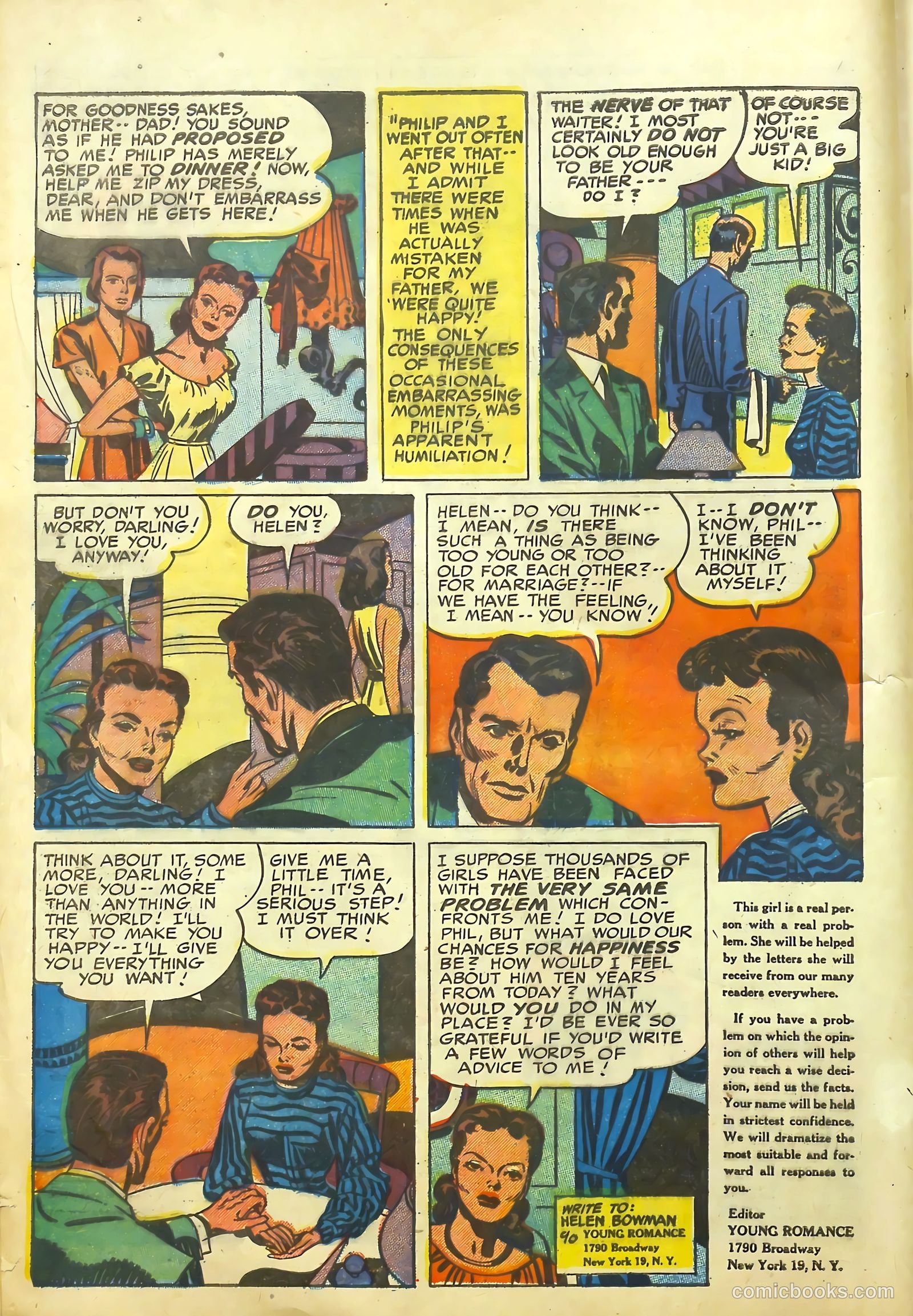 Young Romance #29 (1951) — page 16 of 52
