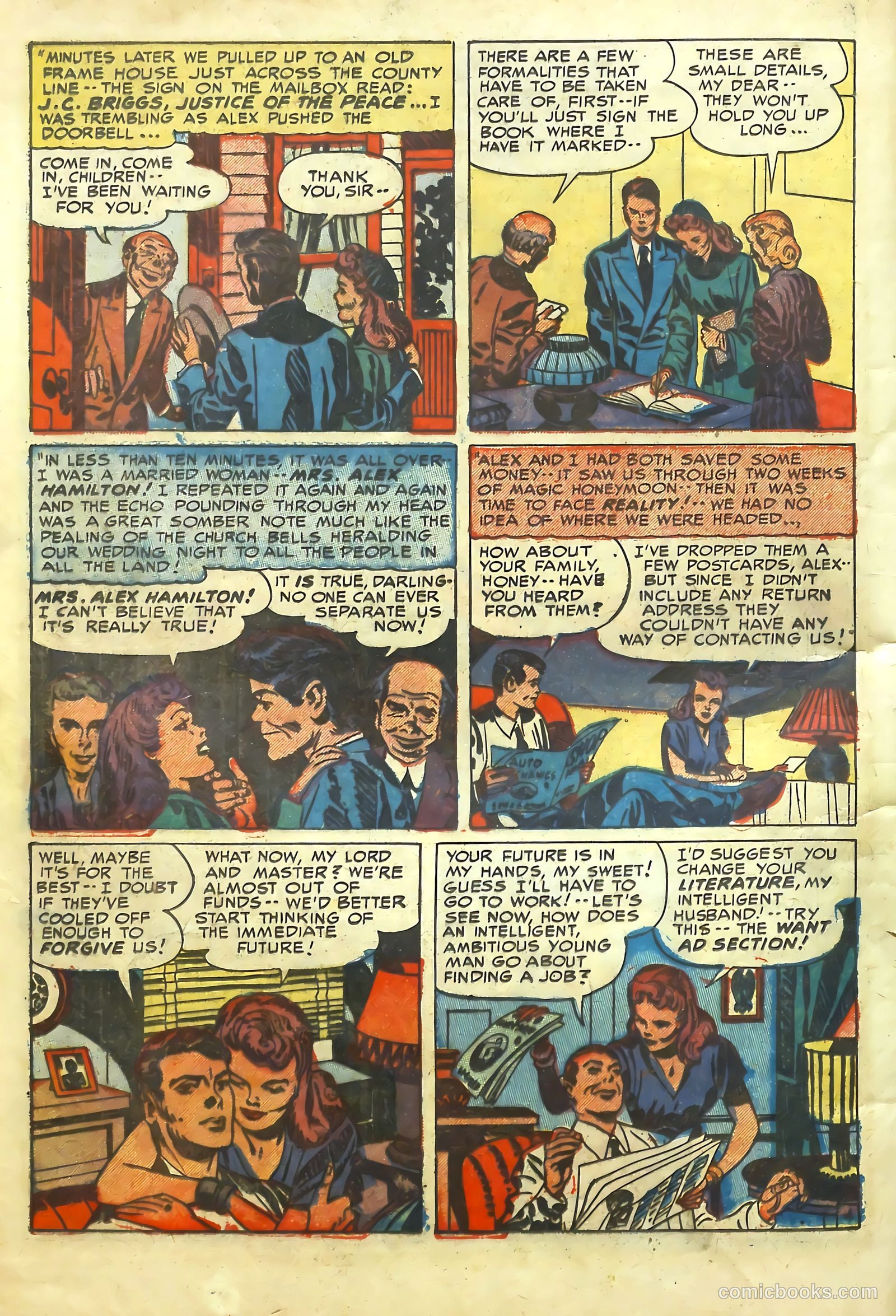 Young Romance #38 (1945) — page 7 of 53