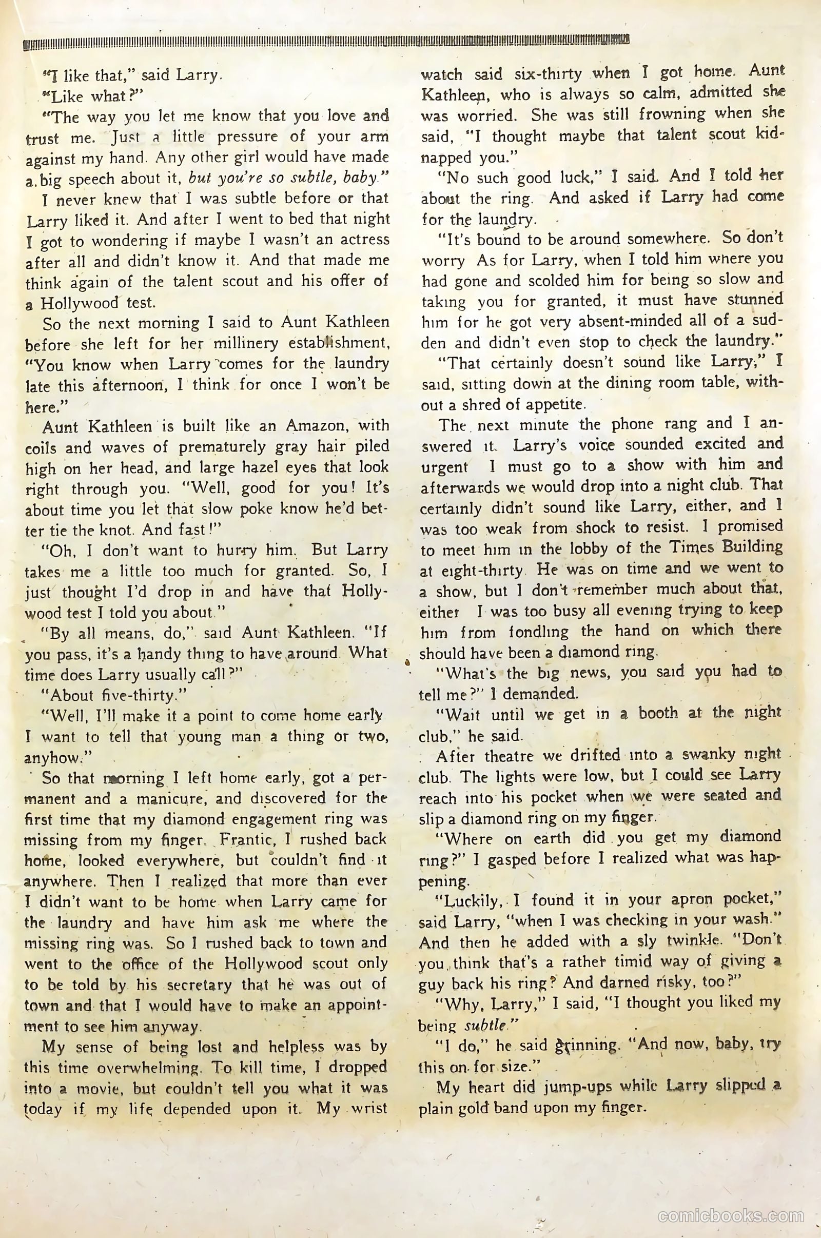 Young Romance #4 (1948) — page 31 of 52