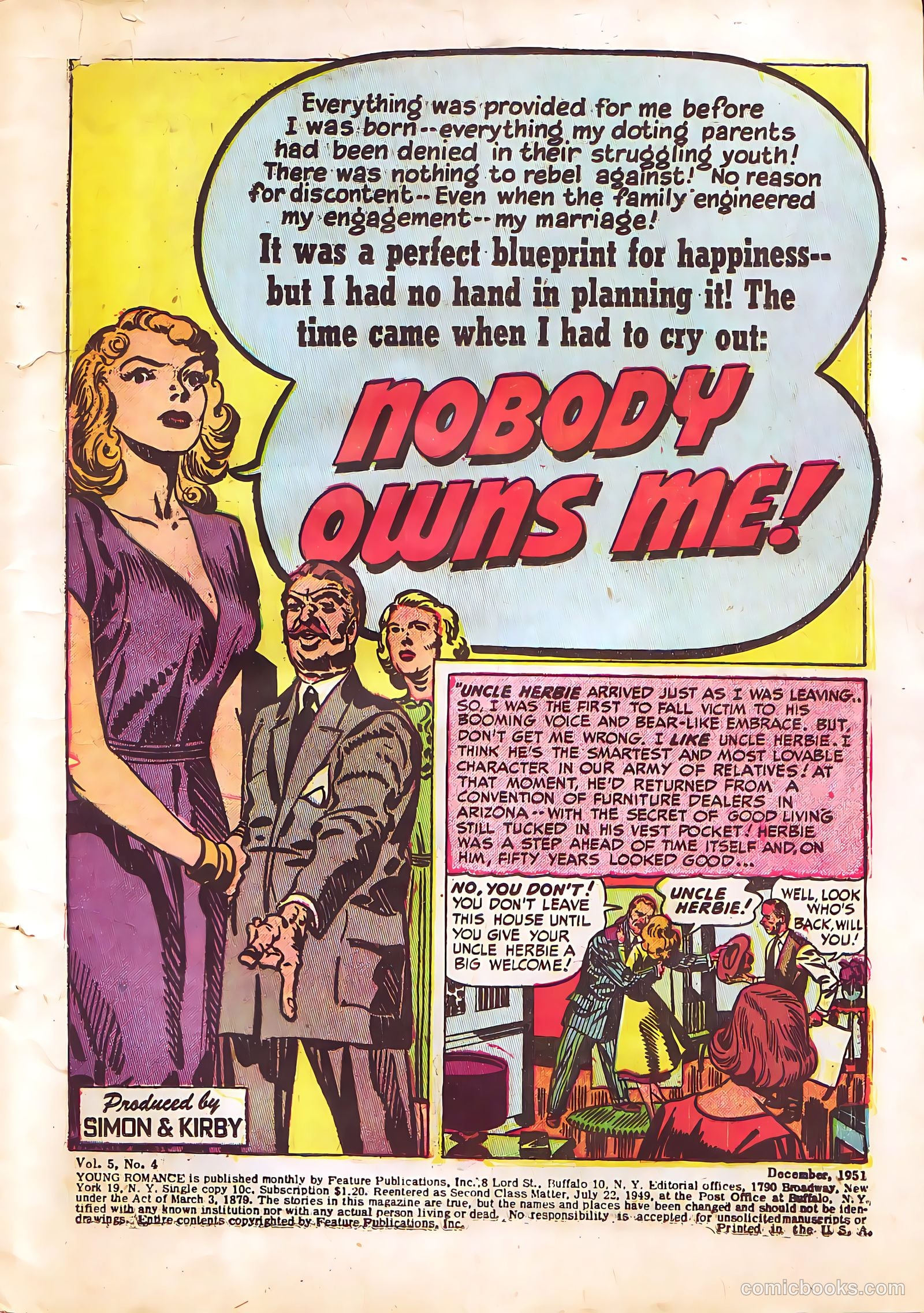 Young Romance #40 (1951) — page 3 of 52