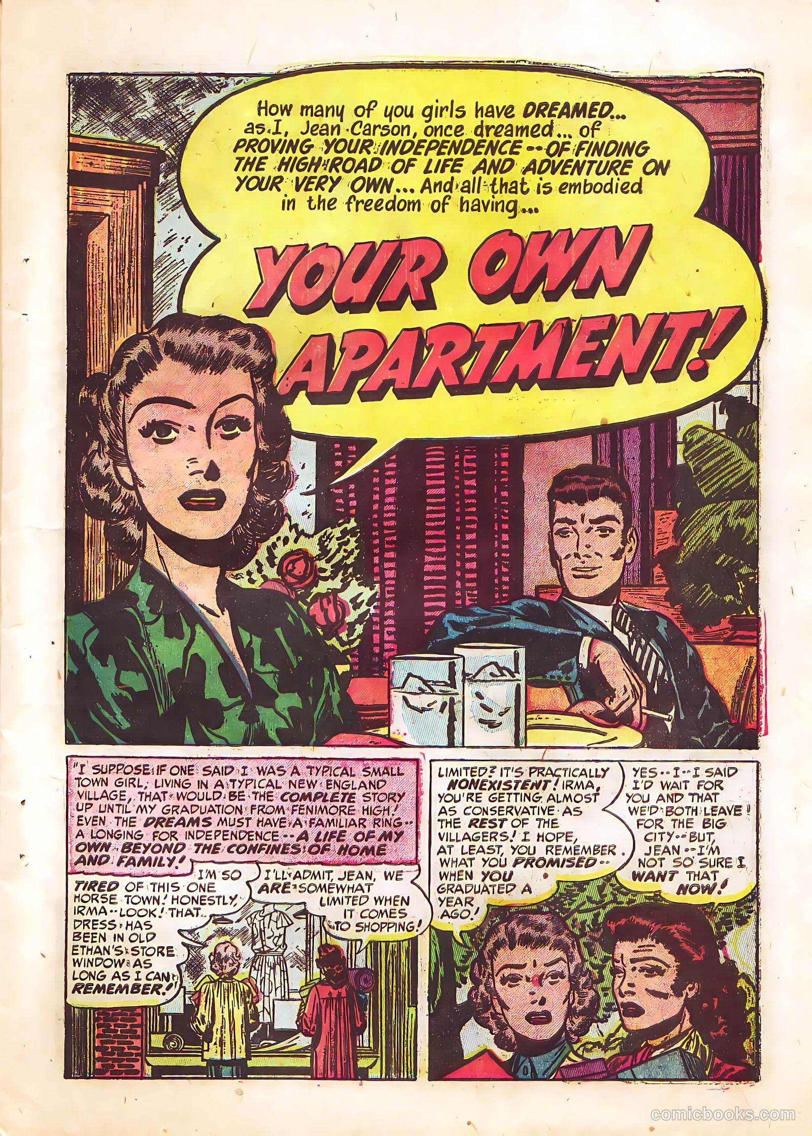 Young Romance #40 (1951) — page 15 of 52