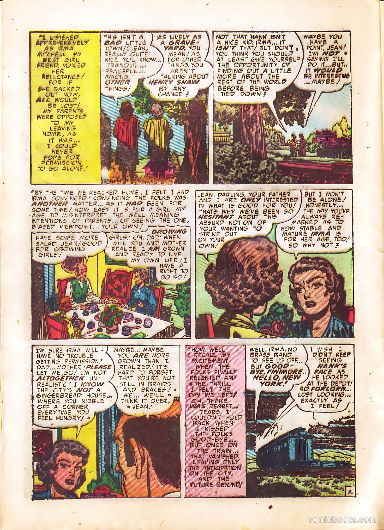 Young Romance #40 (1951) — page 16 of 52