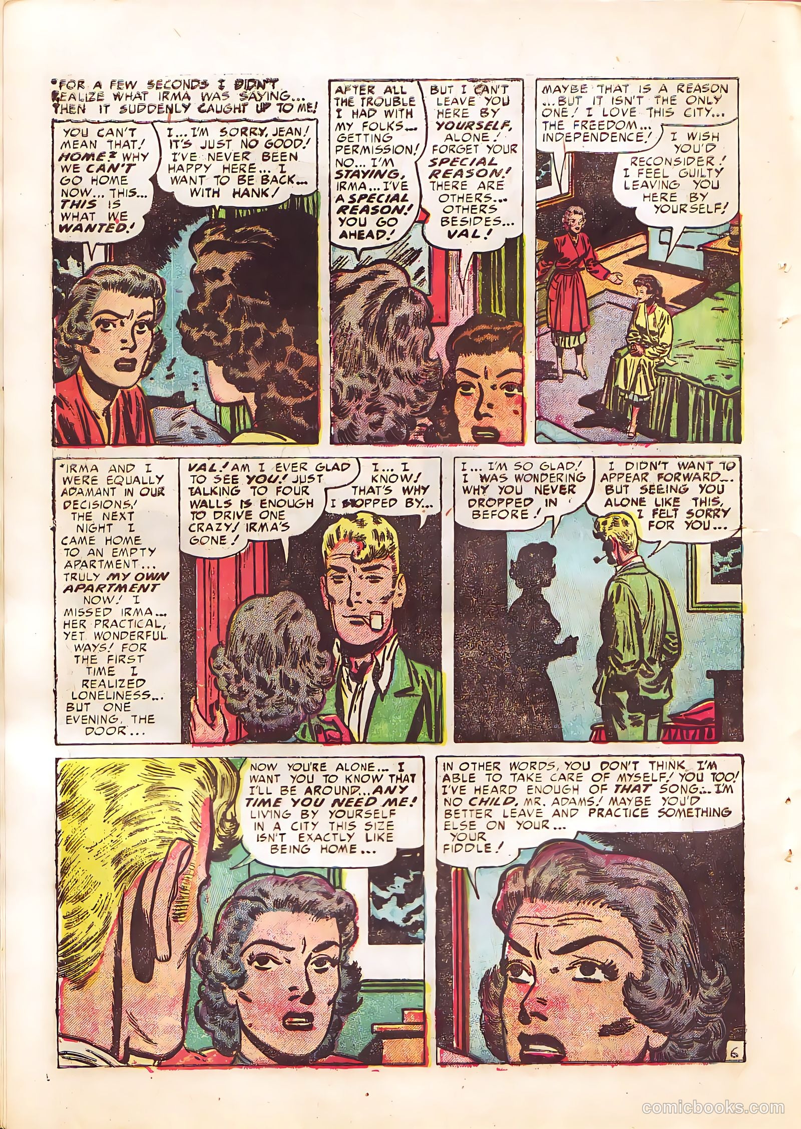 Young Romance #40 (1951) — page 20 of 52