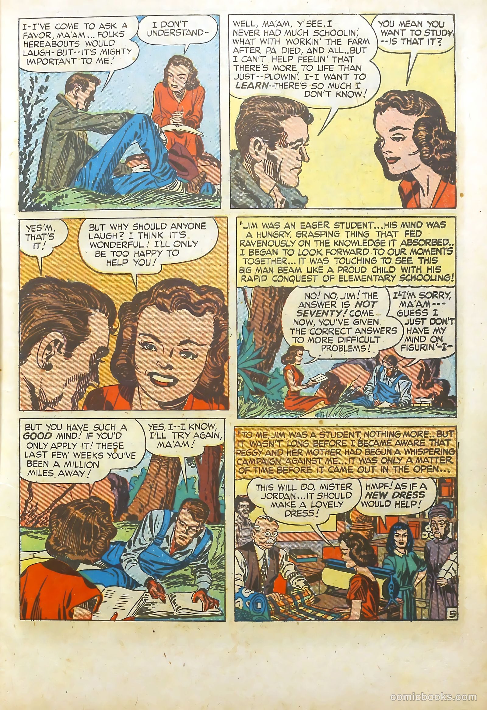 Young Romance #5 (1949) — page 7 of 52