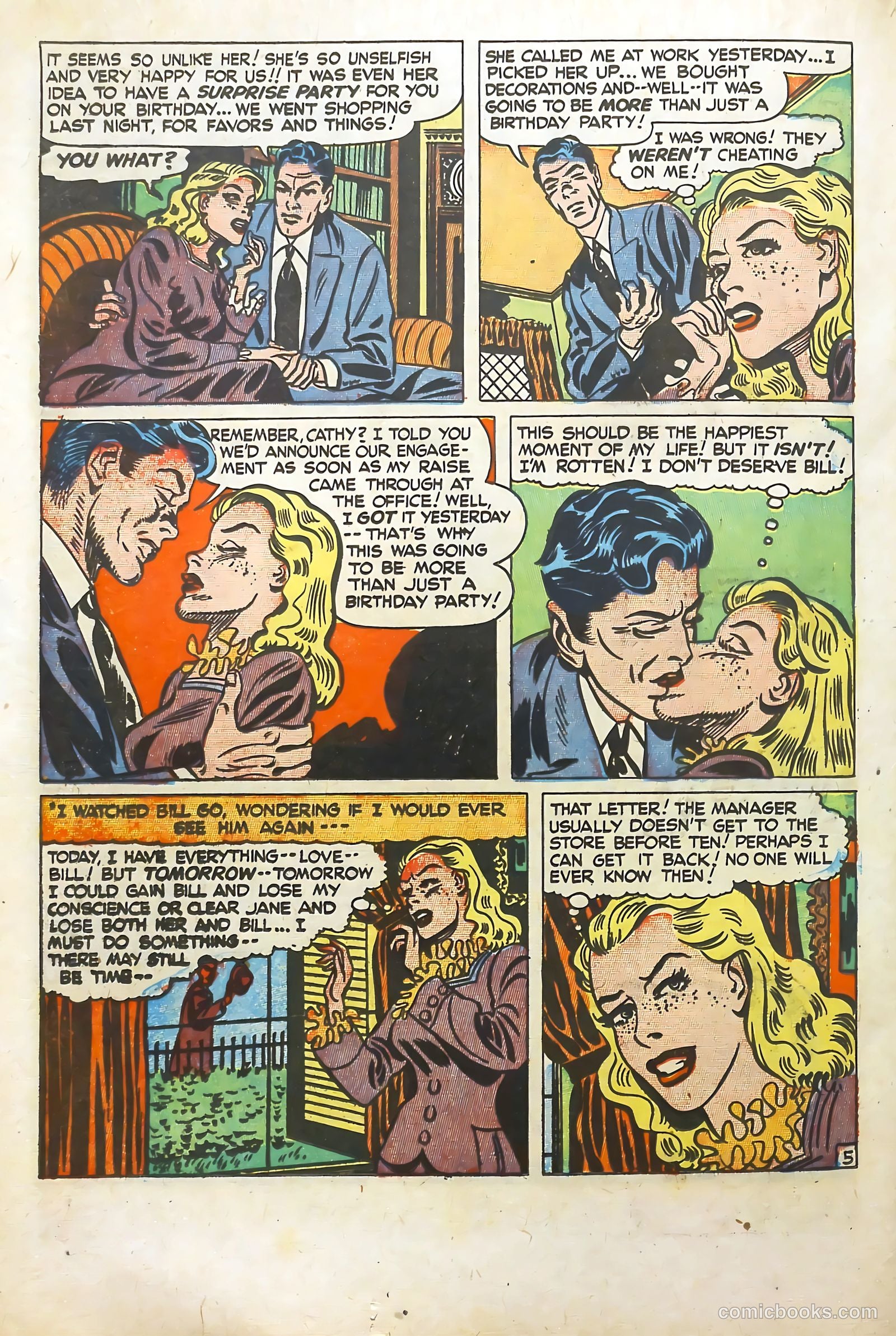 Young Romance #5 (1949) — page 36 of 52