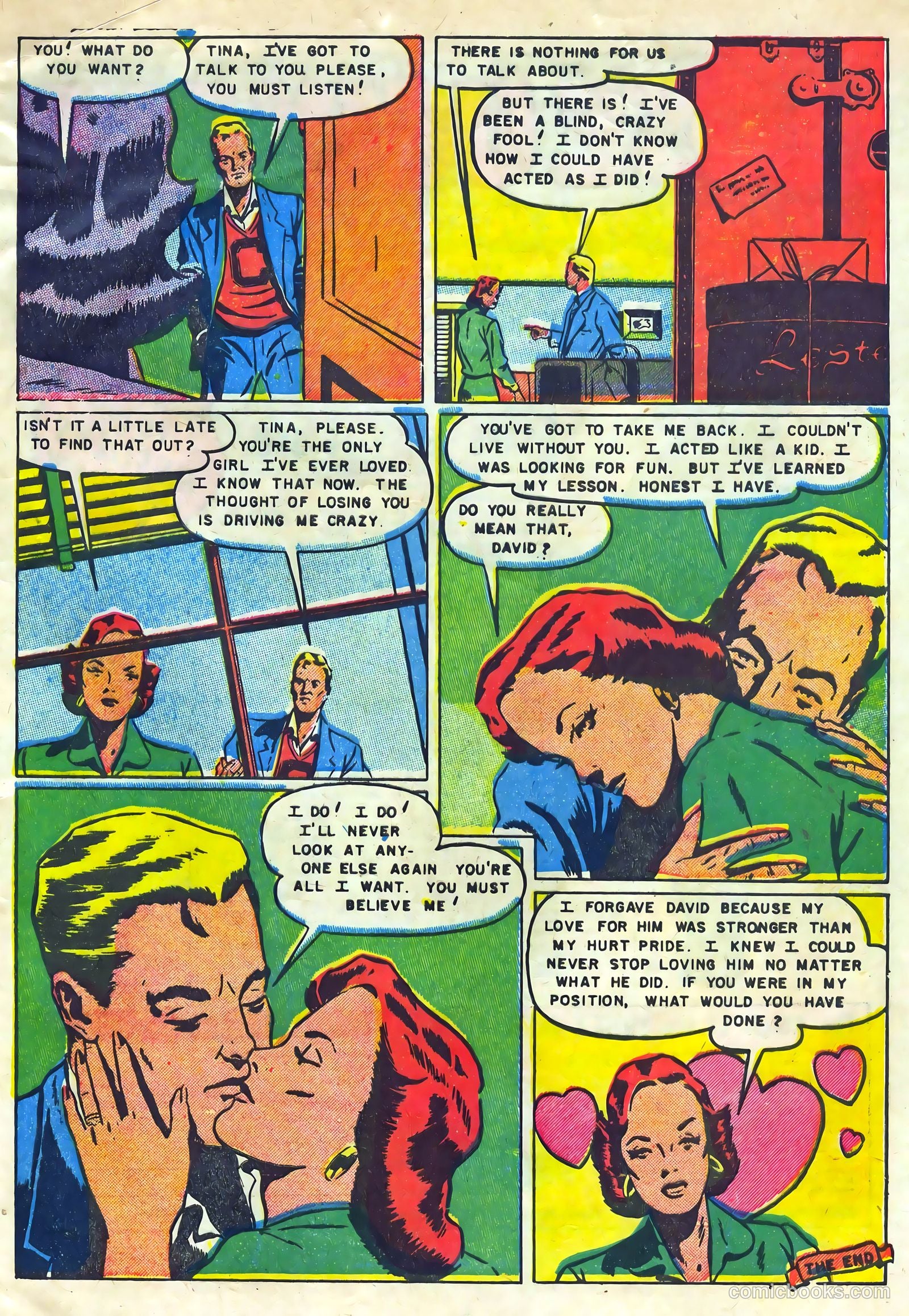 Youthful Hearts #1 (1952) — page 33 of 36