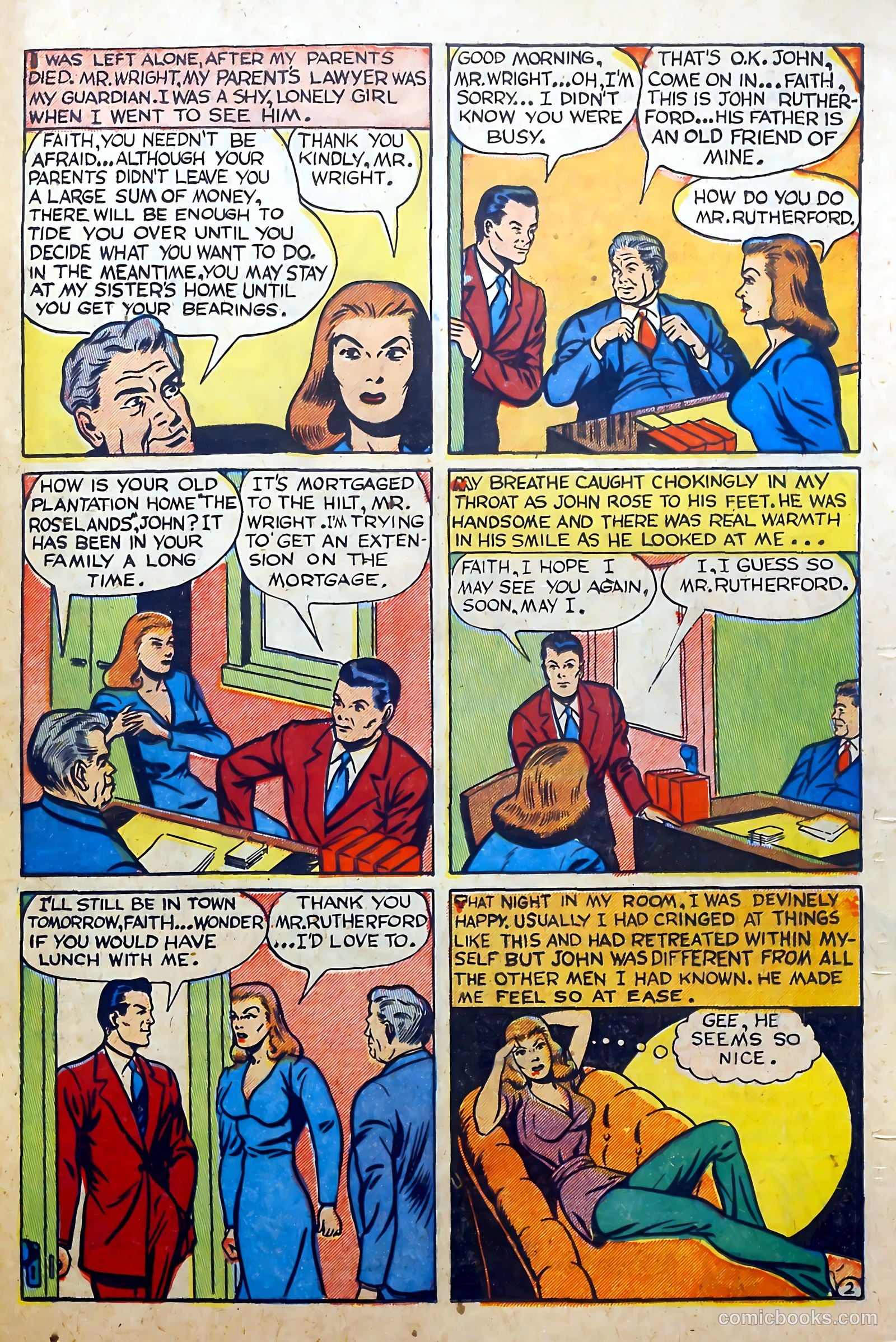 Youthful Love Romances #1 (1949) — page 21 of 36