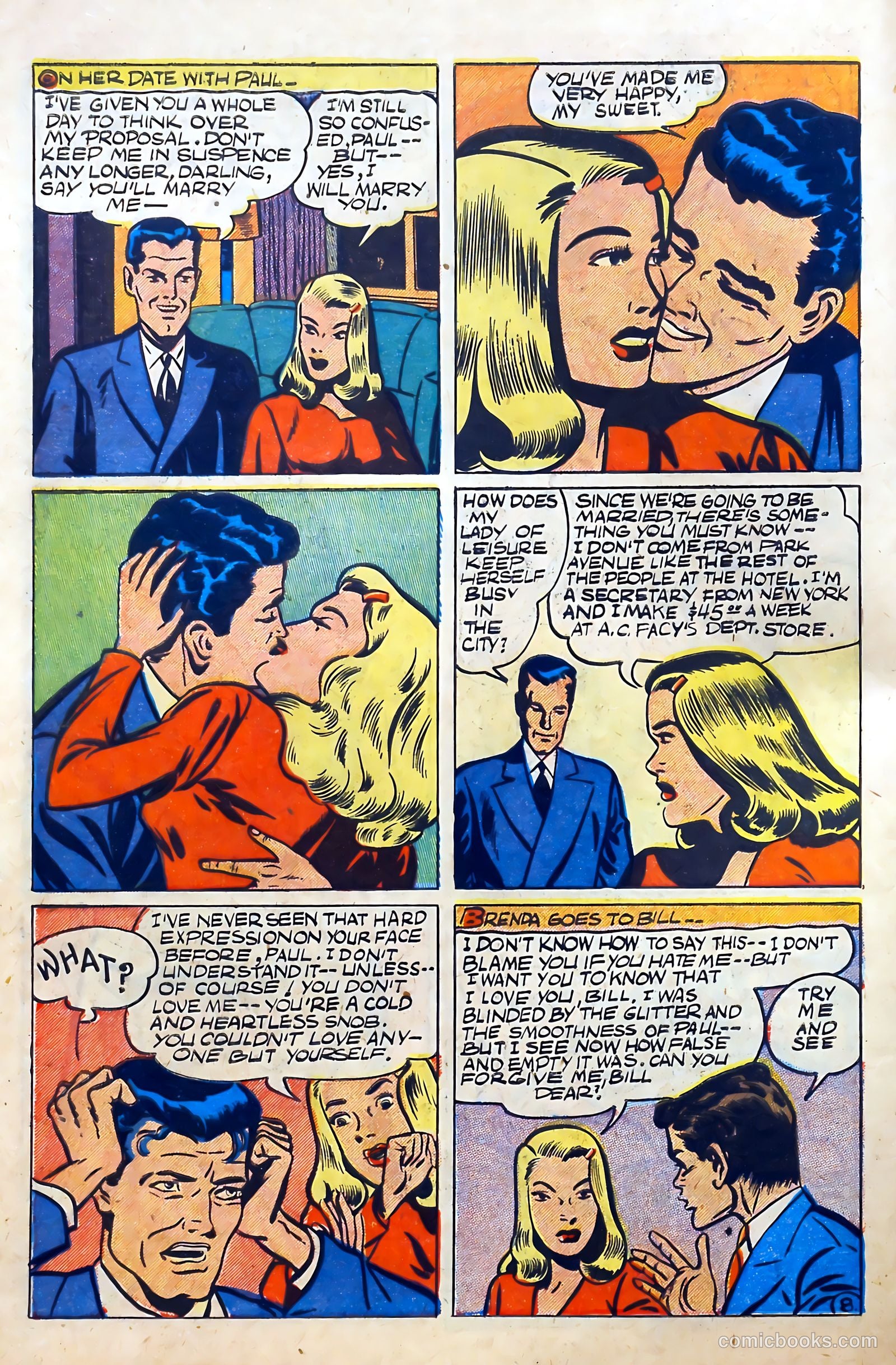 Youthful Love Romances #1 (1949) — page 10 of 36
