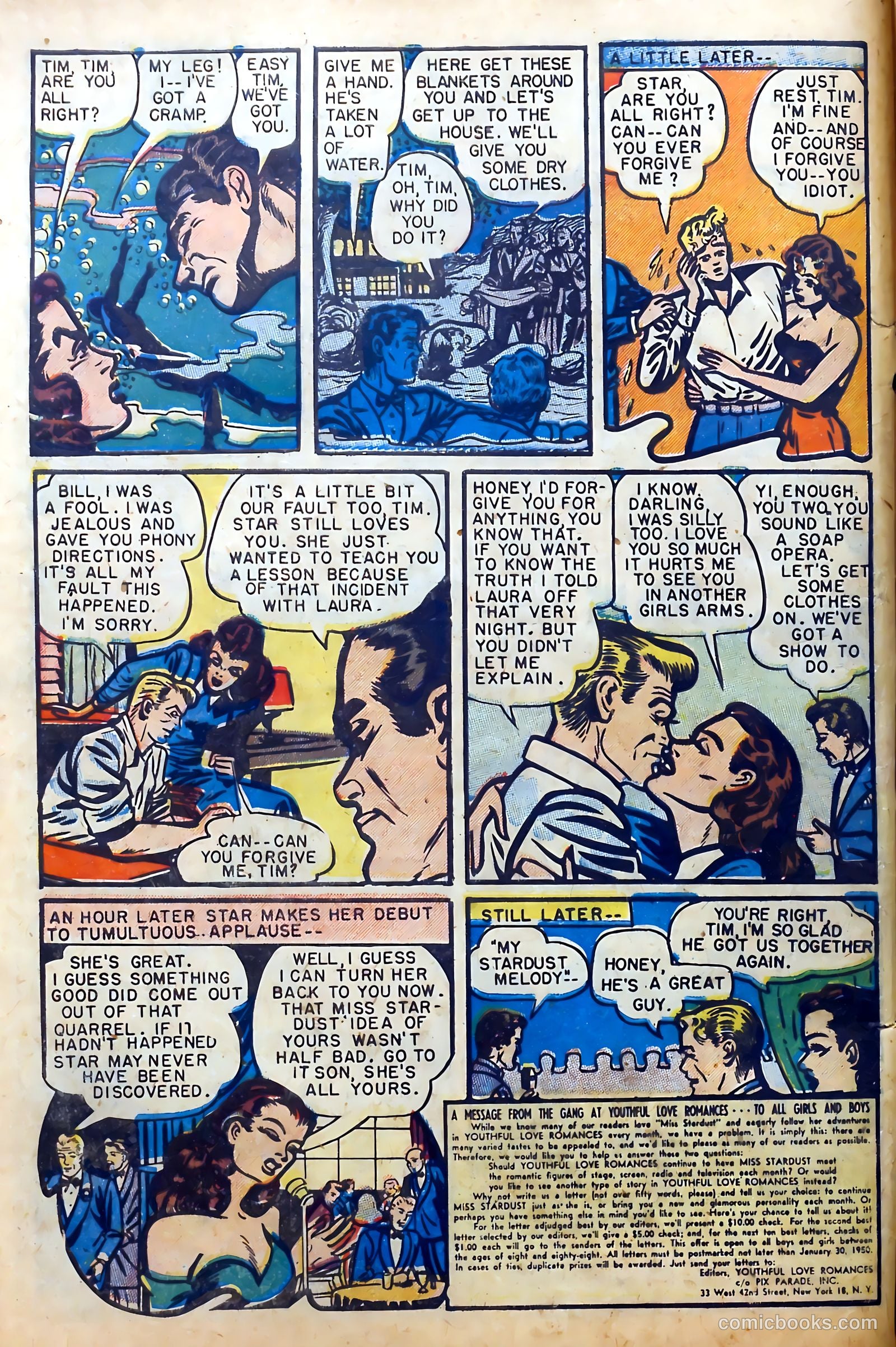 Youthful Love Romances #4 (1950) — page 10 of 36