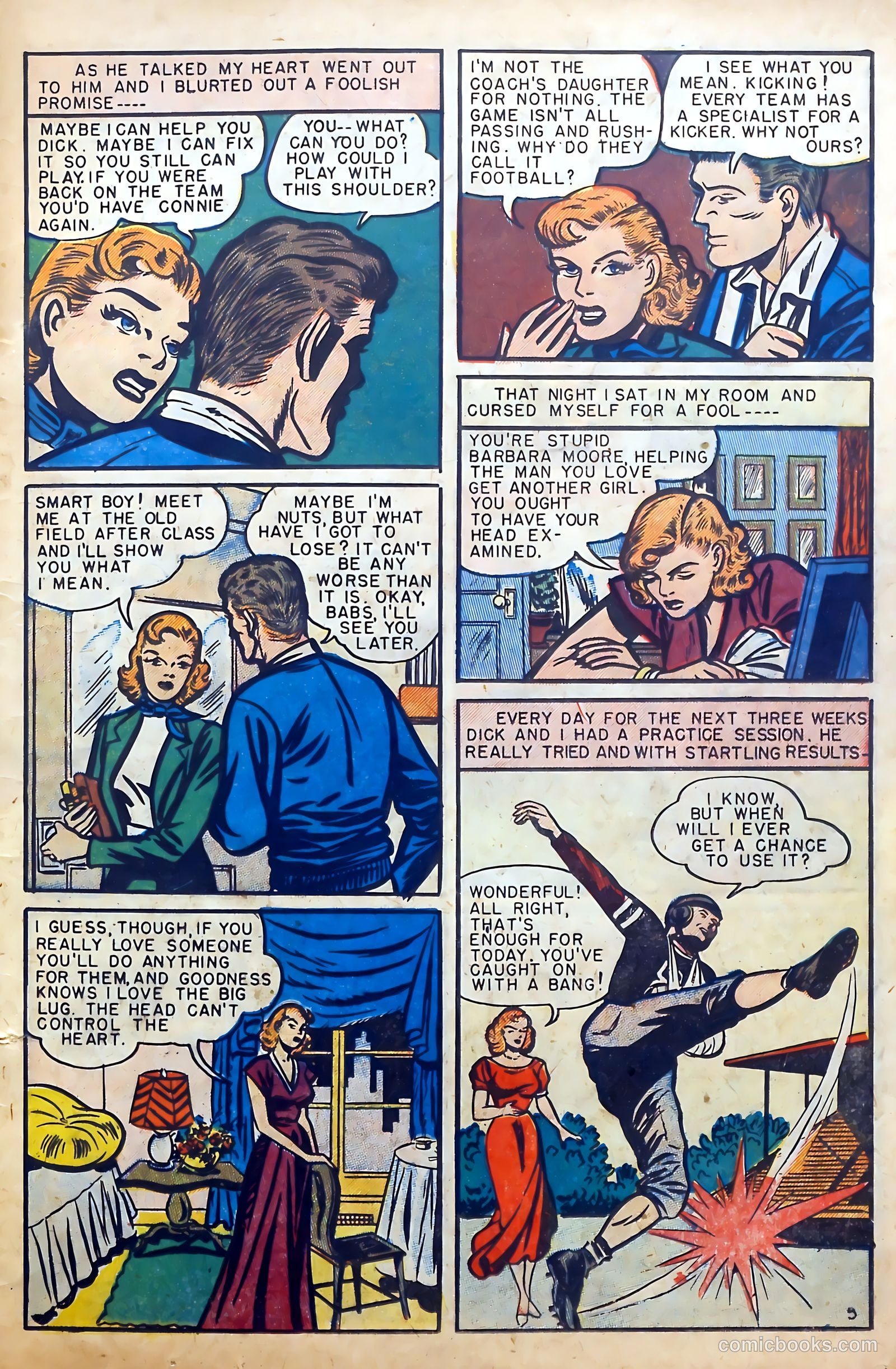 Youthful Love Romances #4 (1950) — page 15 of 36
