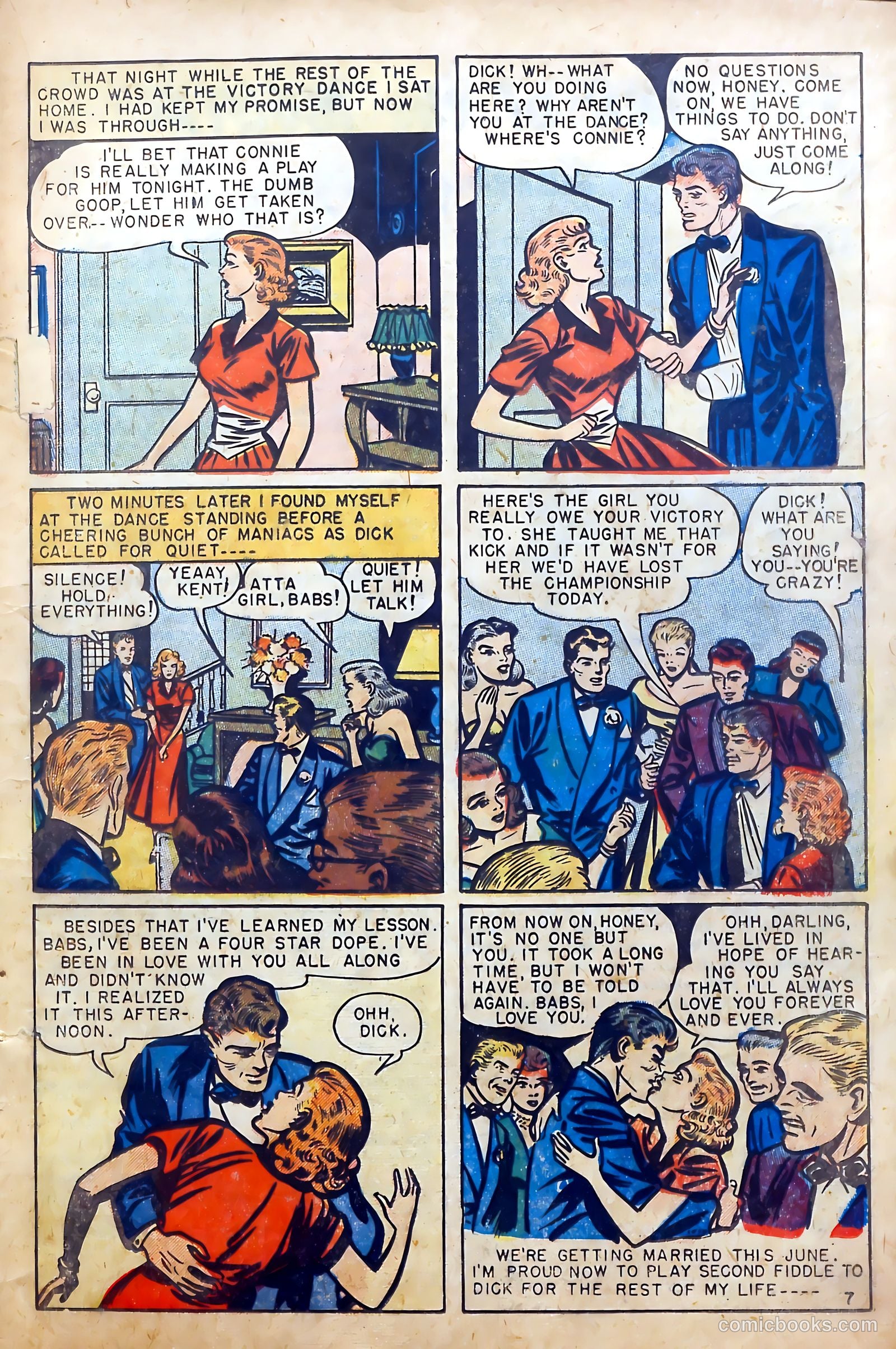 Youthful Love Romances #4 (1950) — page 17 of 36