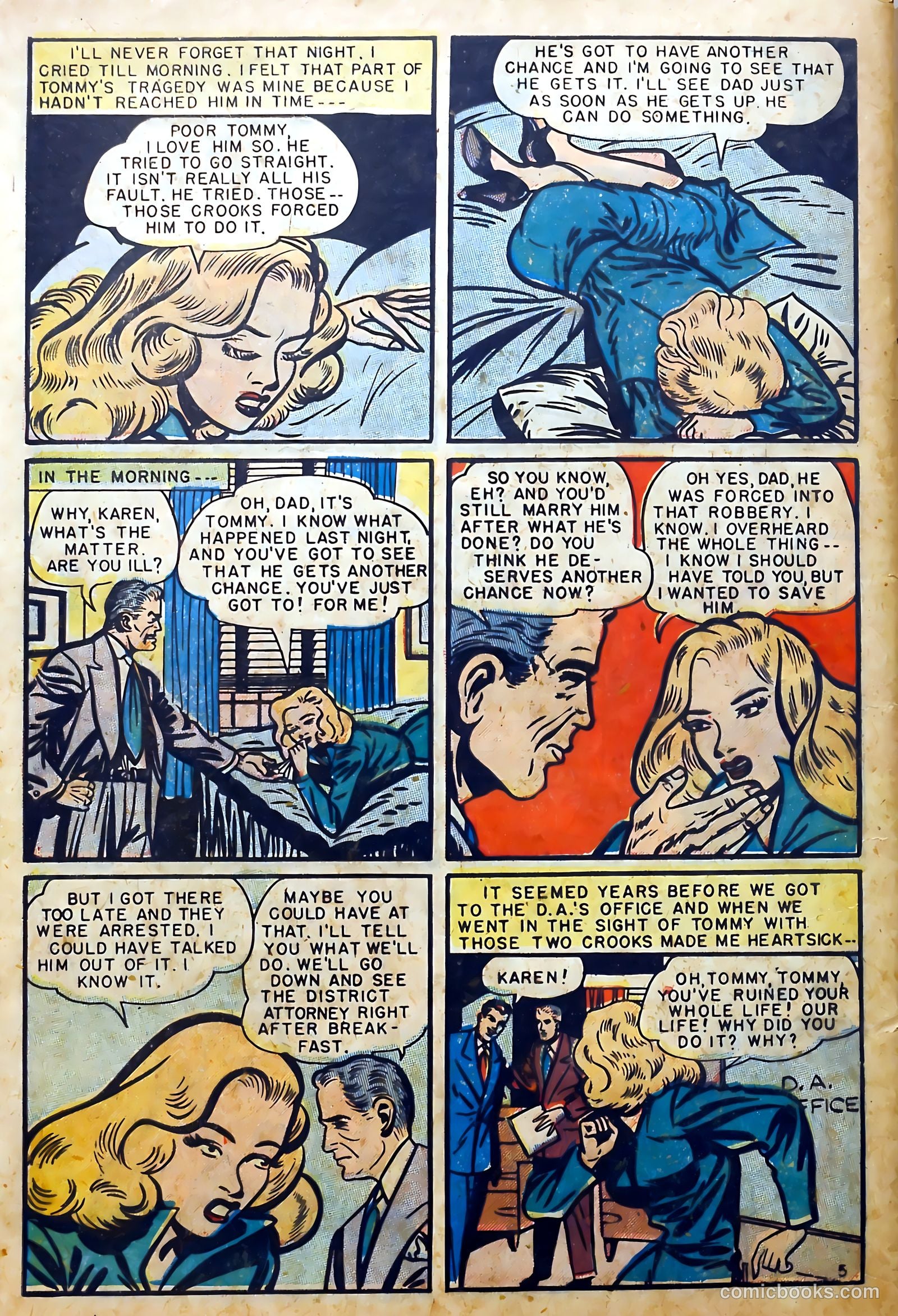 Youthful Love Romances #4 (1950) — page 32 of 36