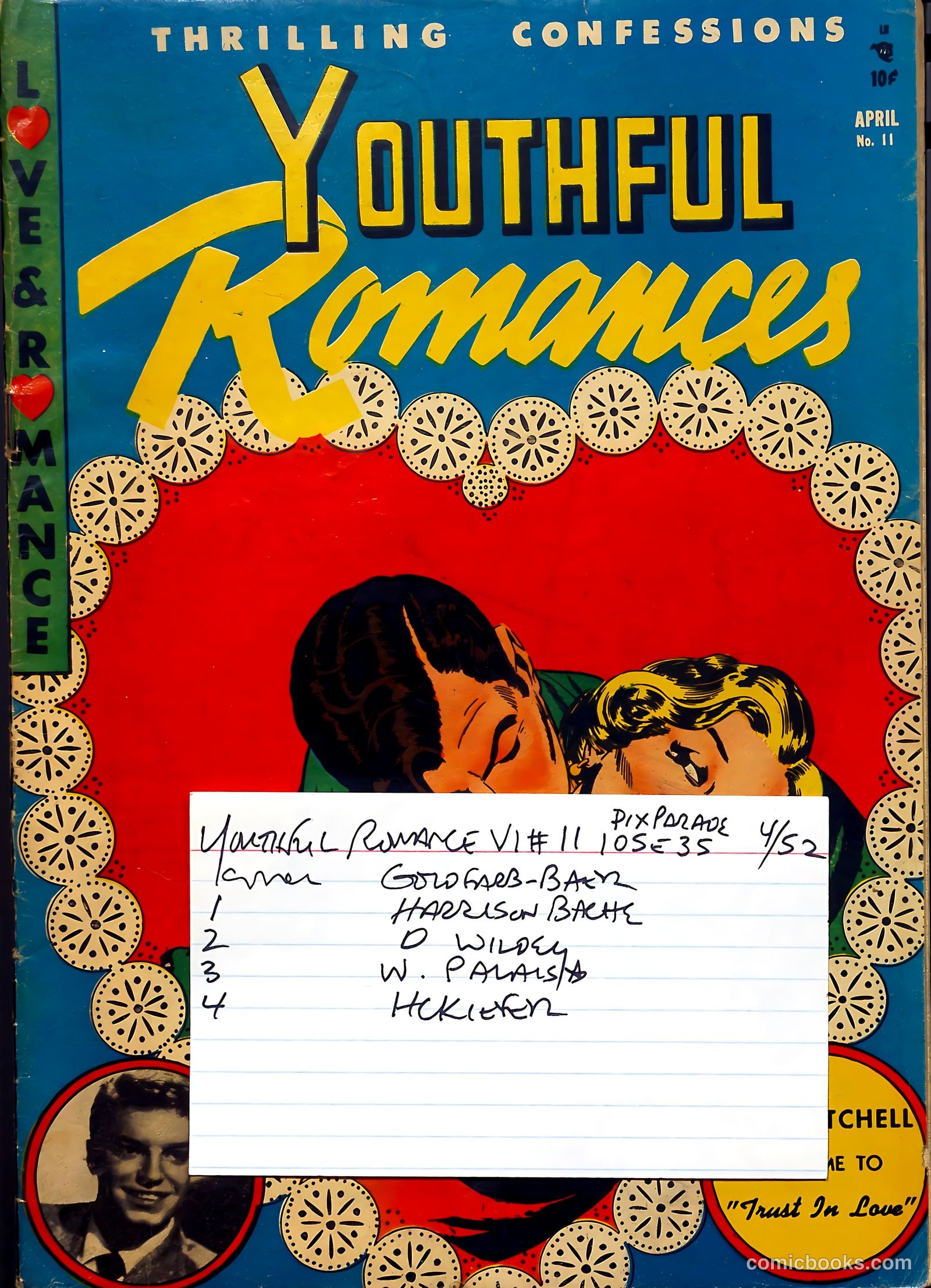 Youthful Romances #11 (1952) — page 37 of 37